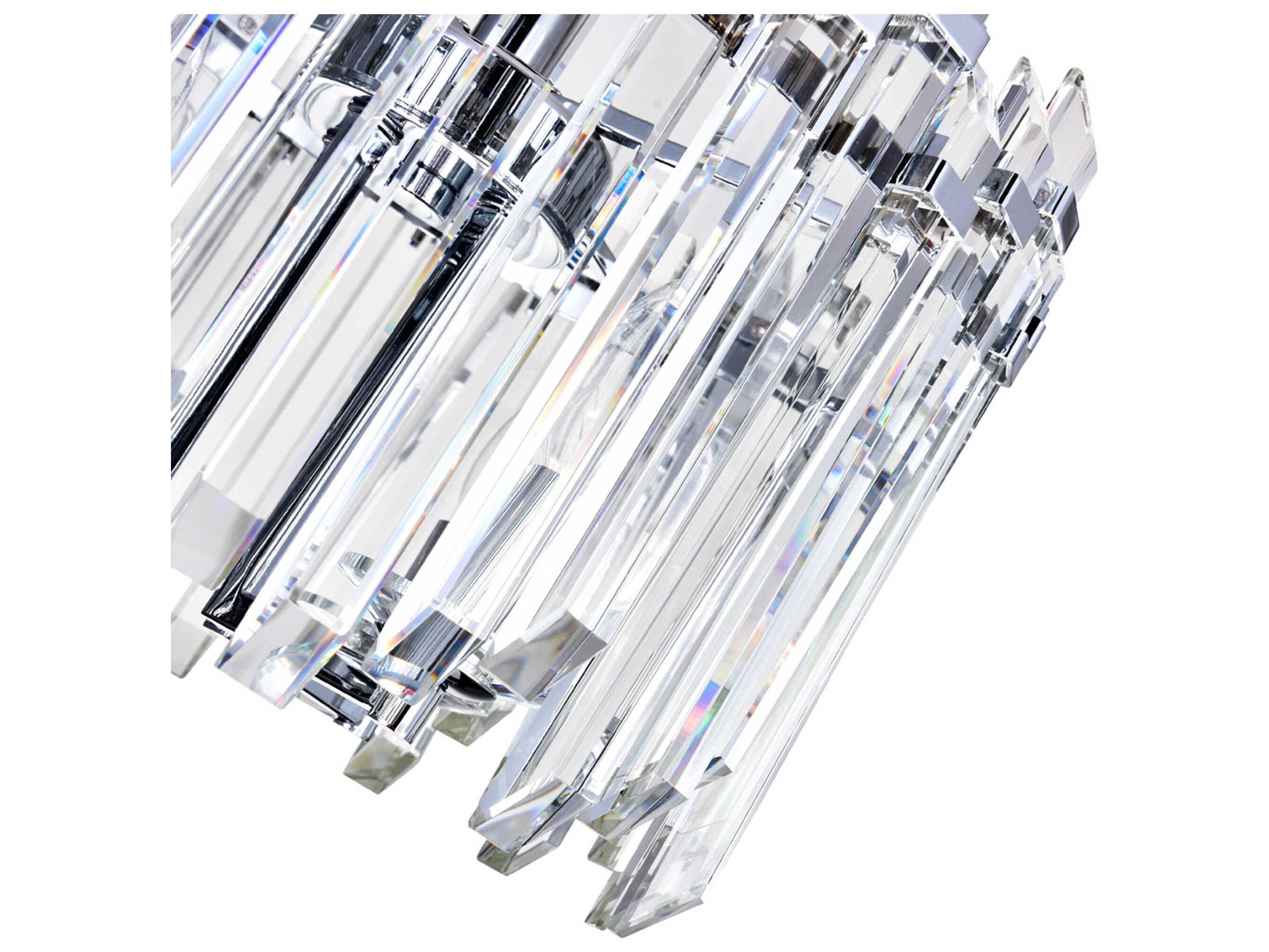 CWI Lighting Henrietta 4-Light Chrome Chandelier