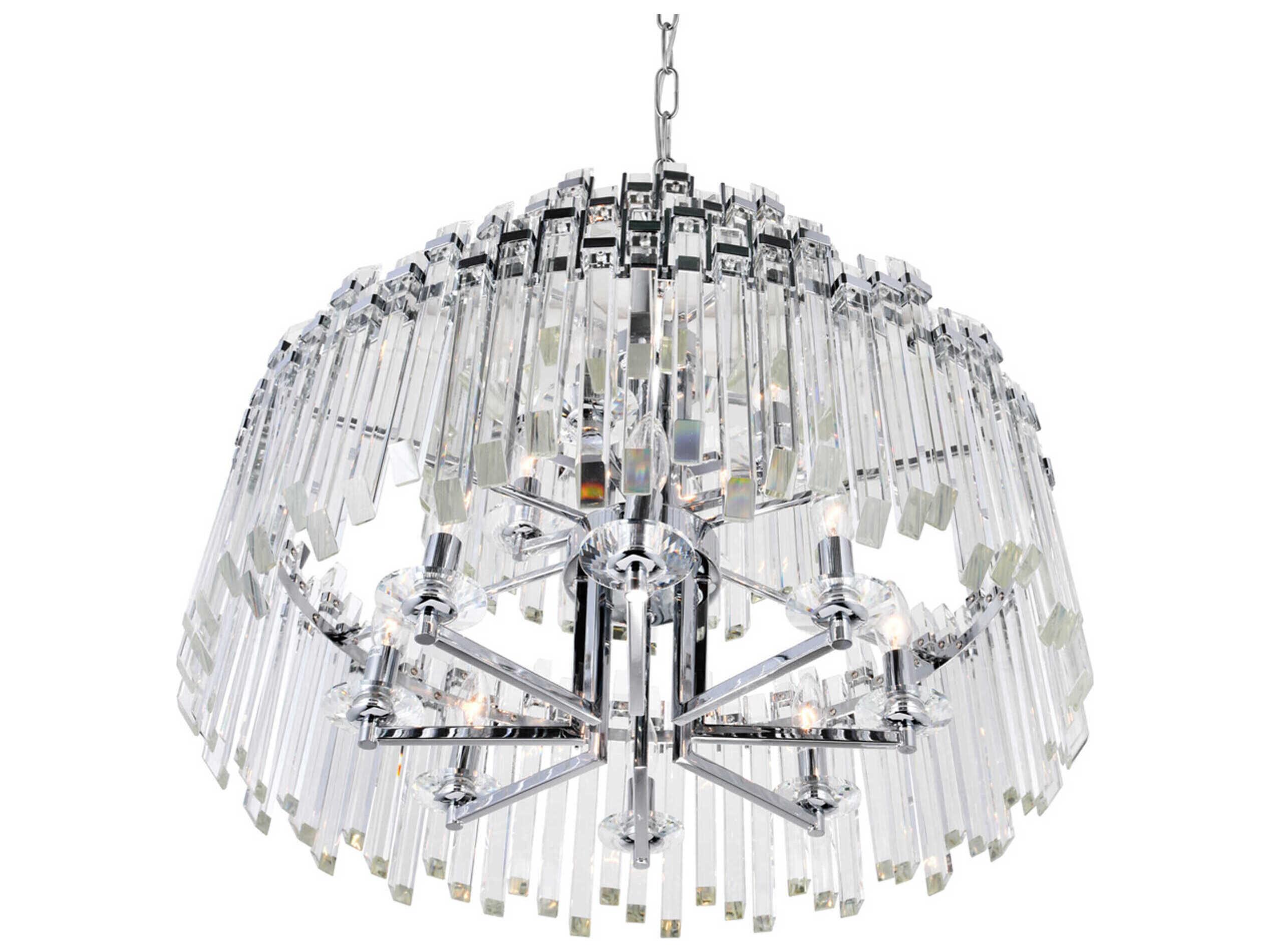 CWI Lighting Henrietta 12-Light Chrome Chandelier