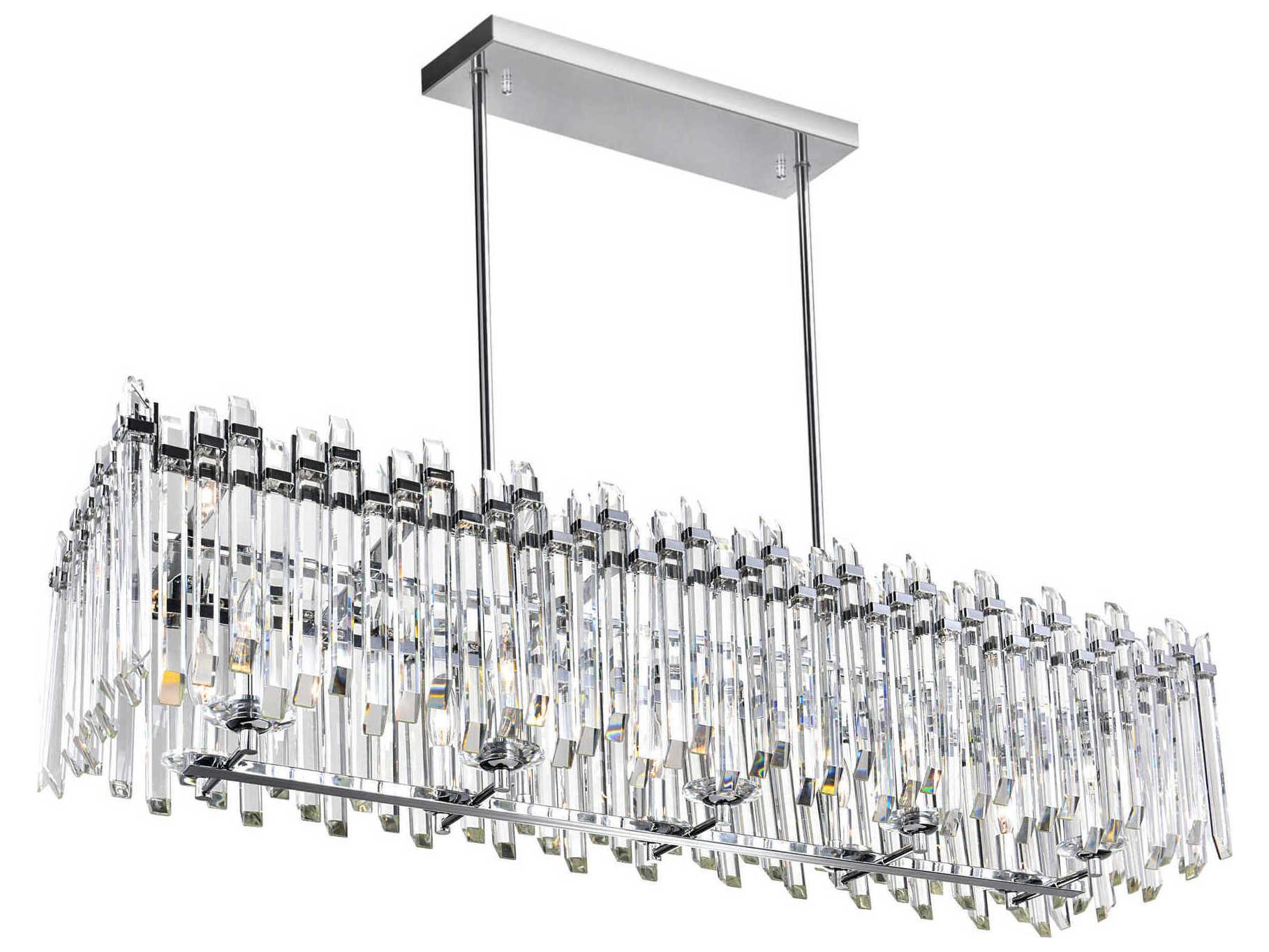 CWI Lighting Henrietta 10-Light Chrome Island Pendant