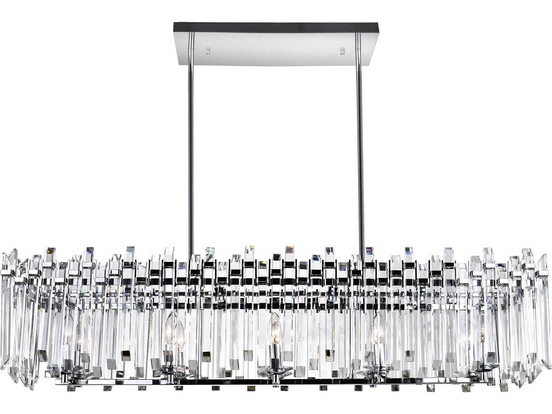 CWI Lighting Henrietta 10-Light Chrome Island Pendant