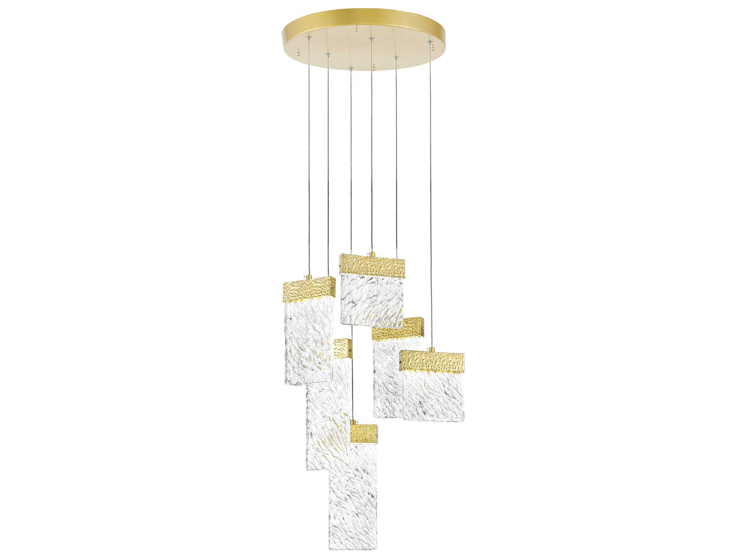 CWI Lighting Carolina Gold Leaf Pendant