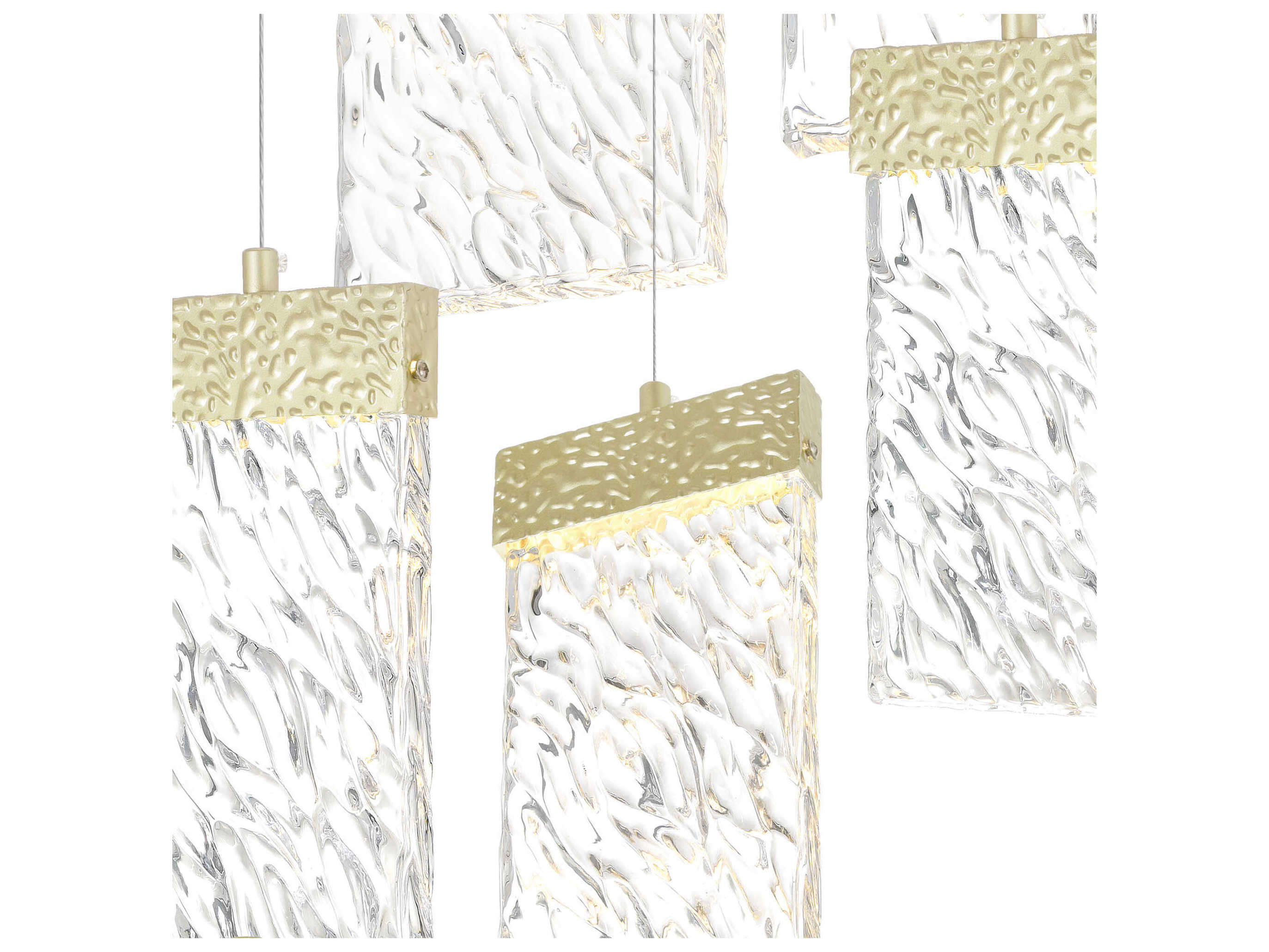 CWI Lighting Carolina Gold Leaf Pendant