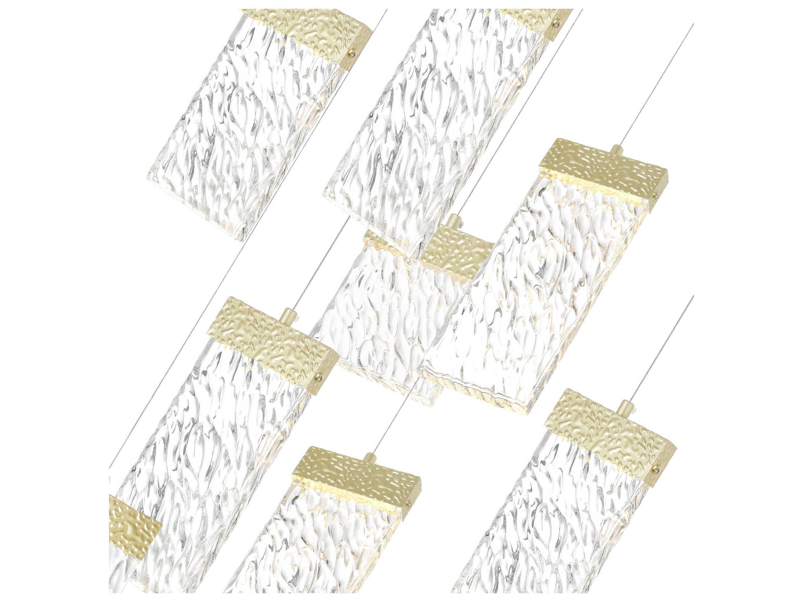 CWI Lighting Carolina Gold Leaf Pendant