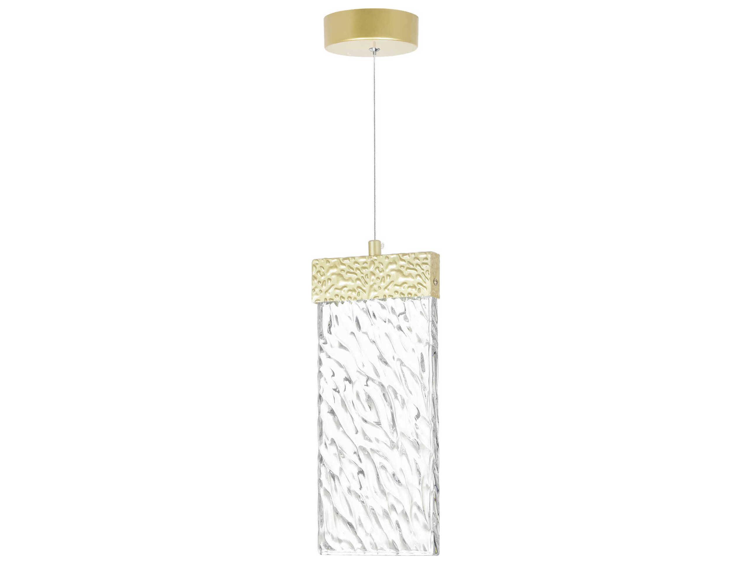 CWI Lighting Carolina Gold Leaf Mini Pendant