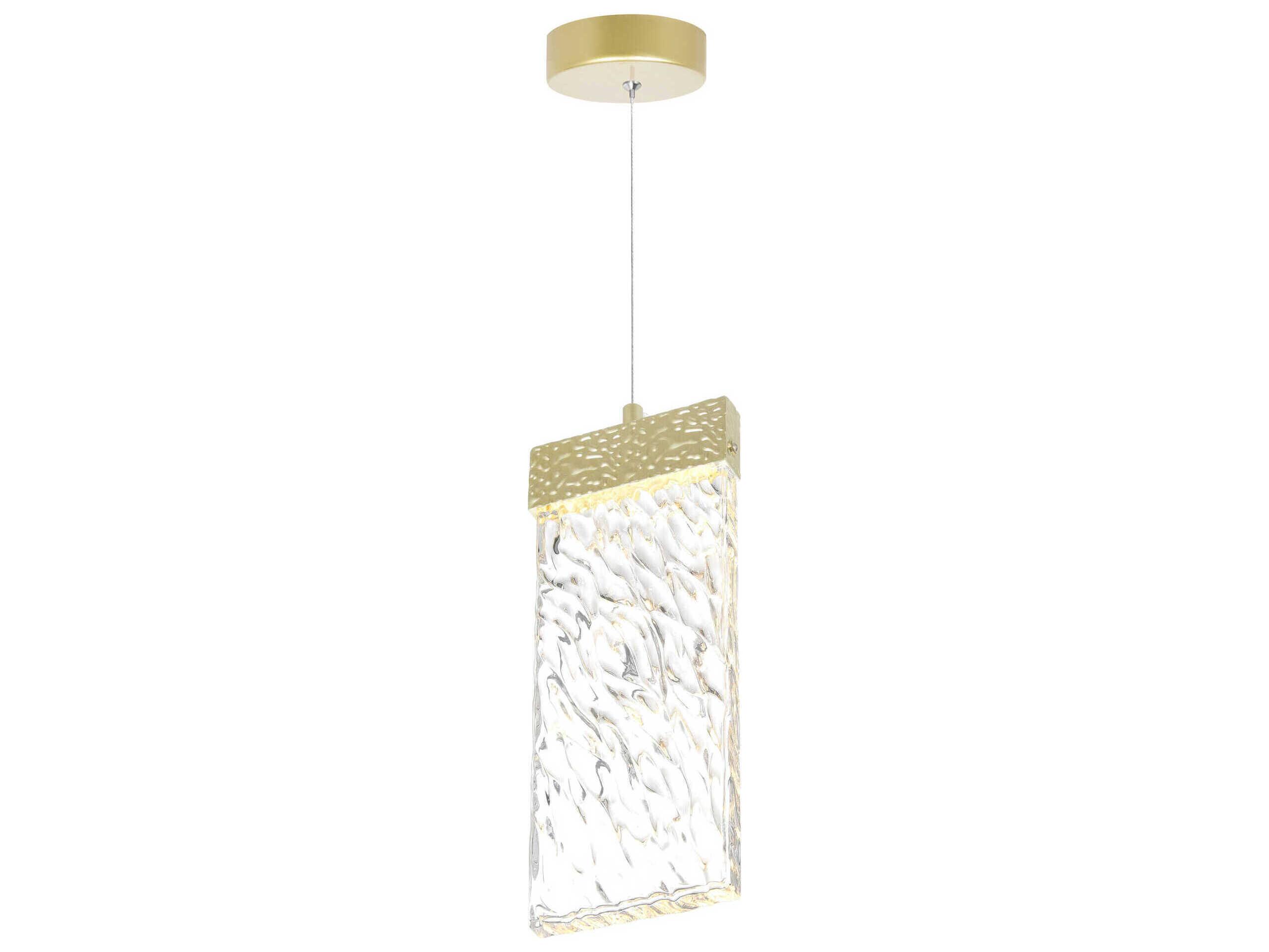 CWI Lighting Carolina Gold Leaf Mini Pendant