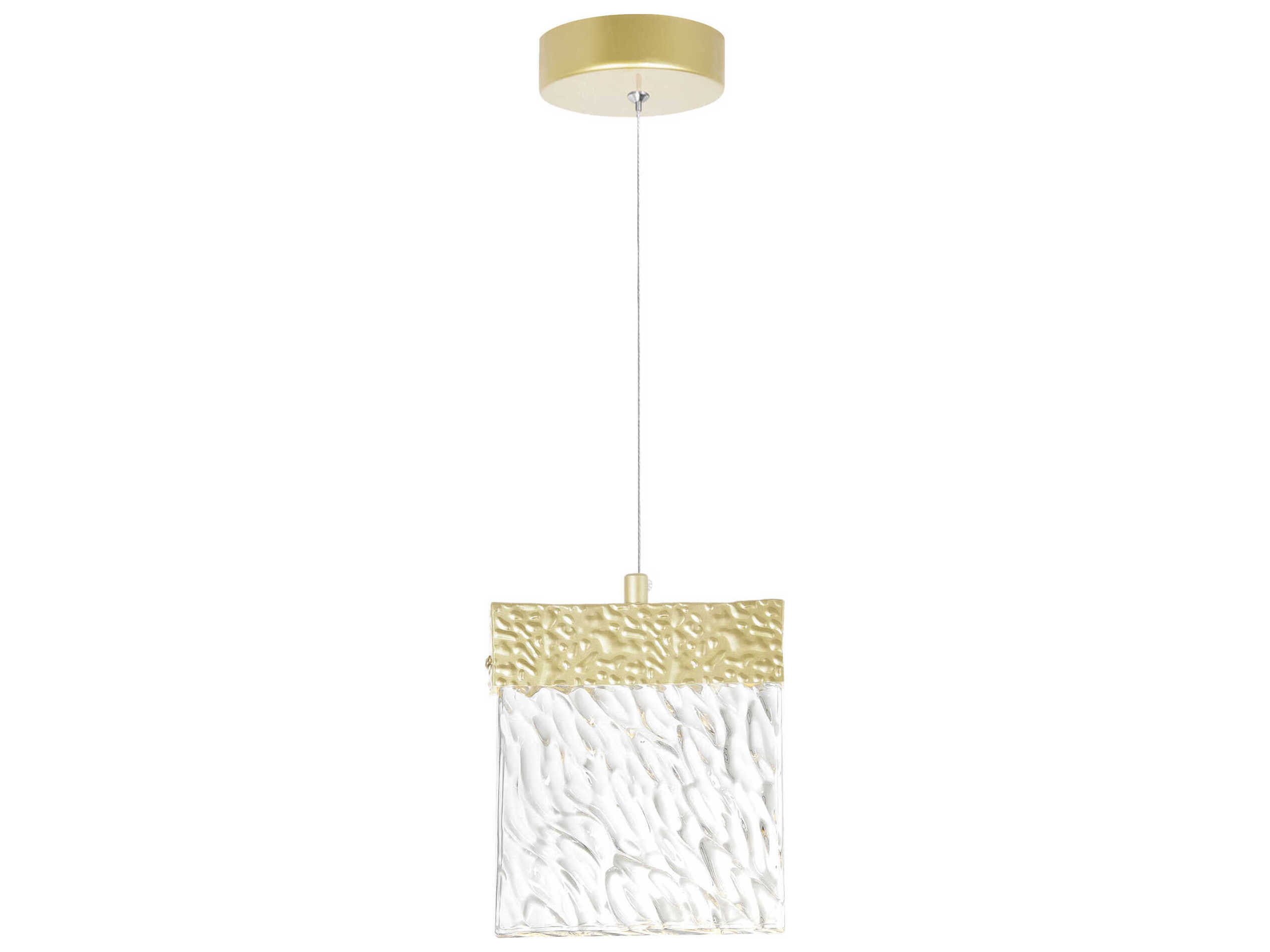 CWI Lighting Carolina Gold Leaf Mini Pendant
