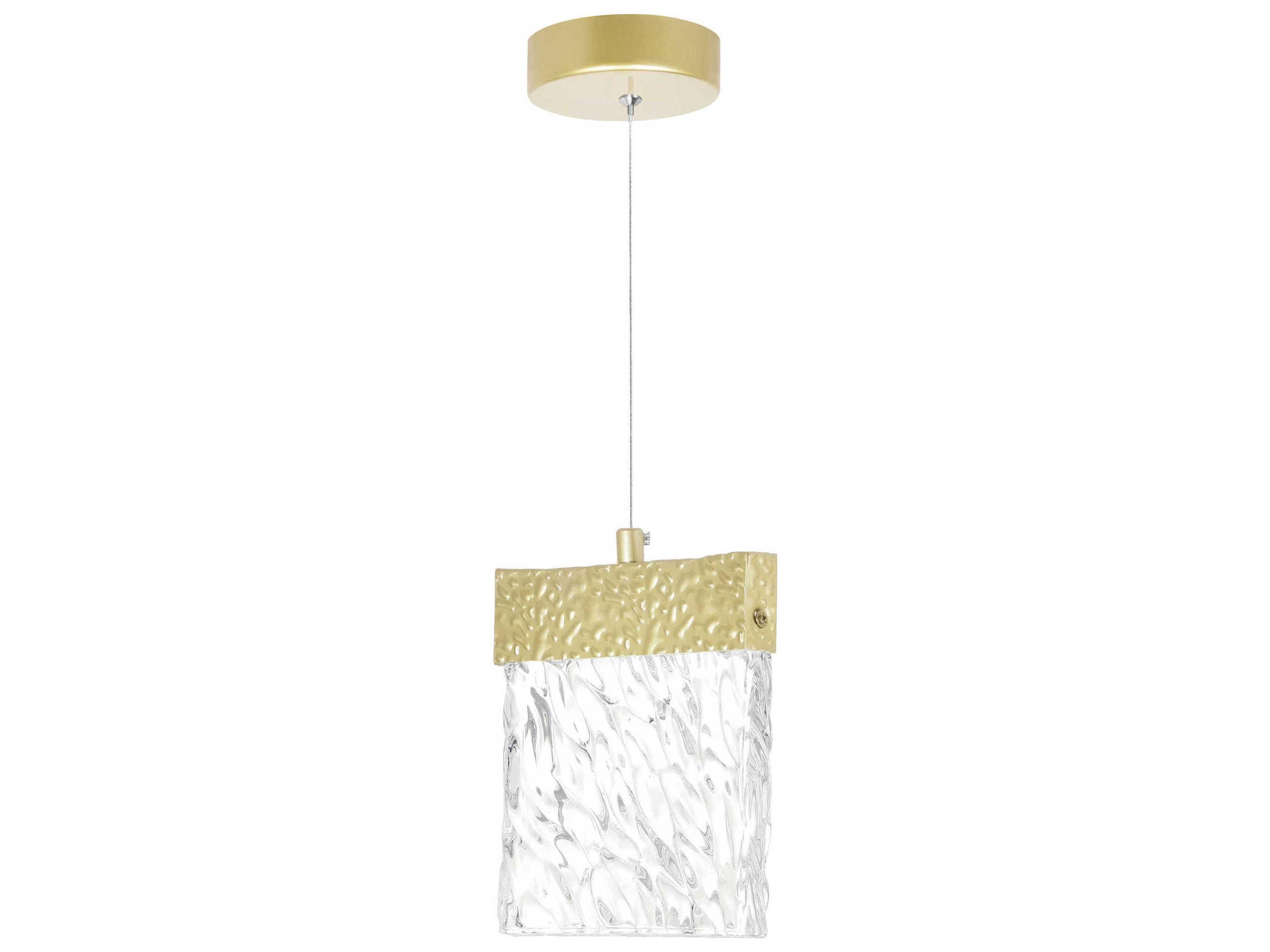 CWI Lighting Carolina Gold Leaf Mini Pendant