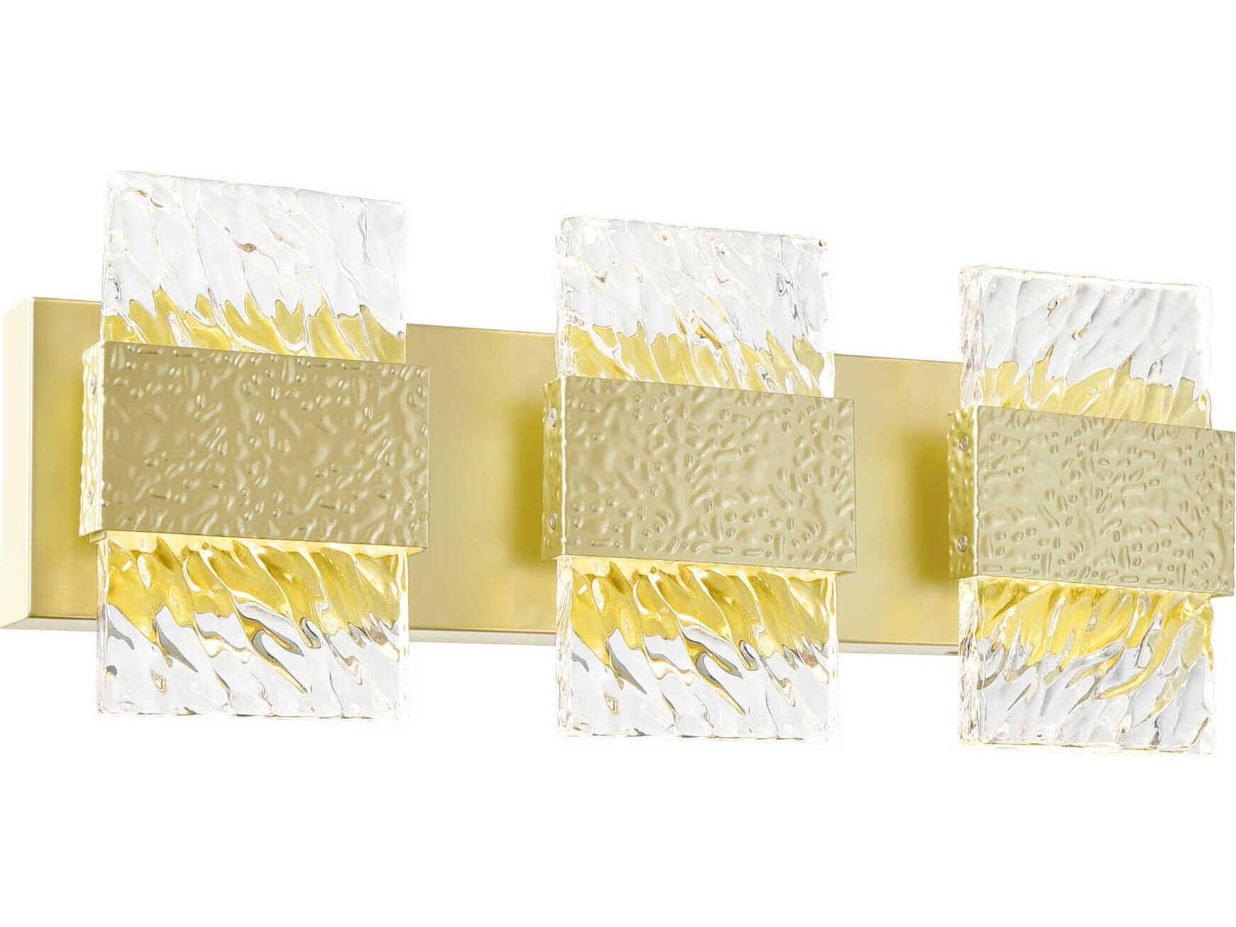 CWI Lighting Carolina Gold Leaf Vanity Light