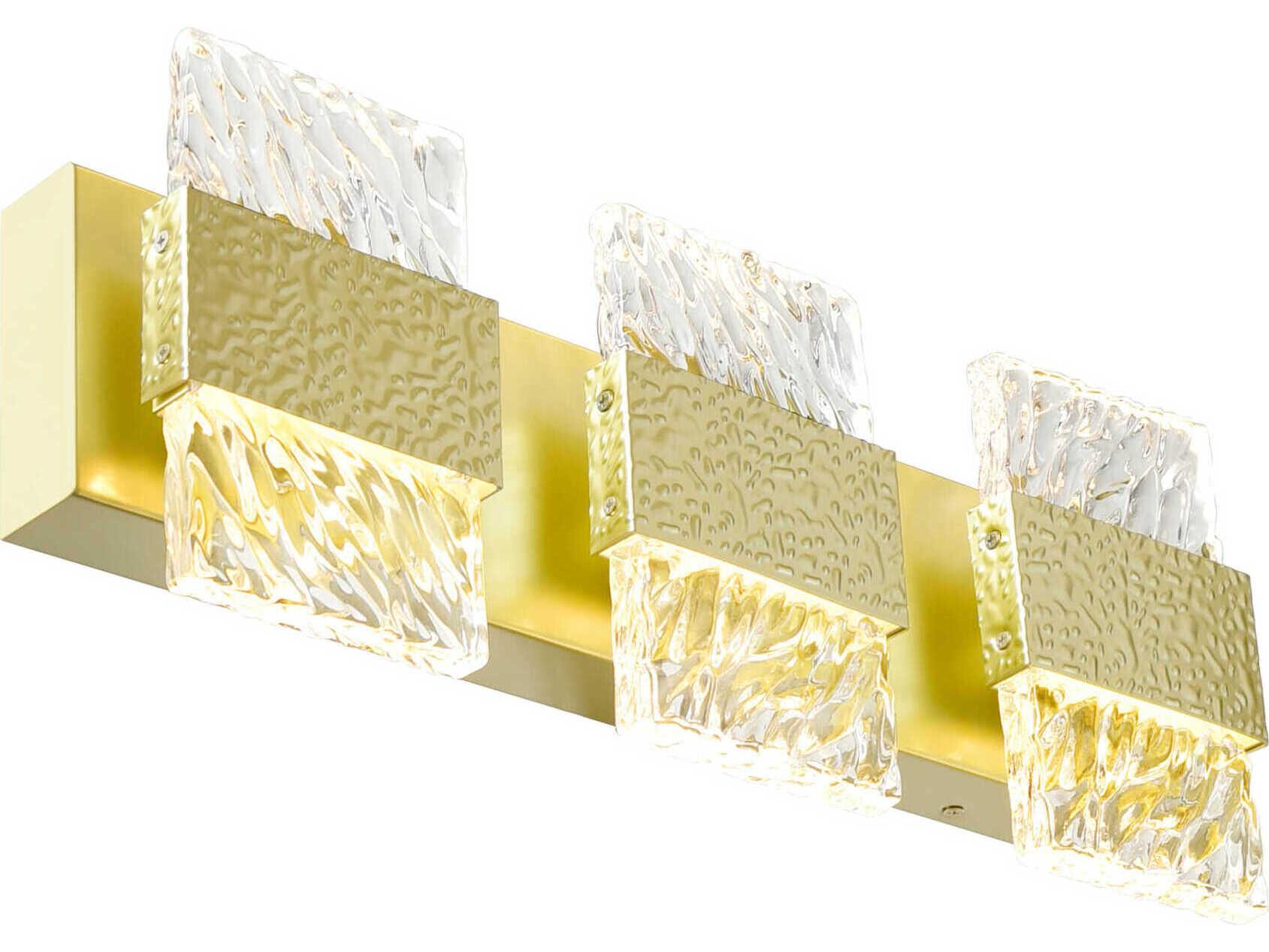 CWI Lighting Carolina Gold Leaf Vanity Light