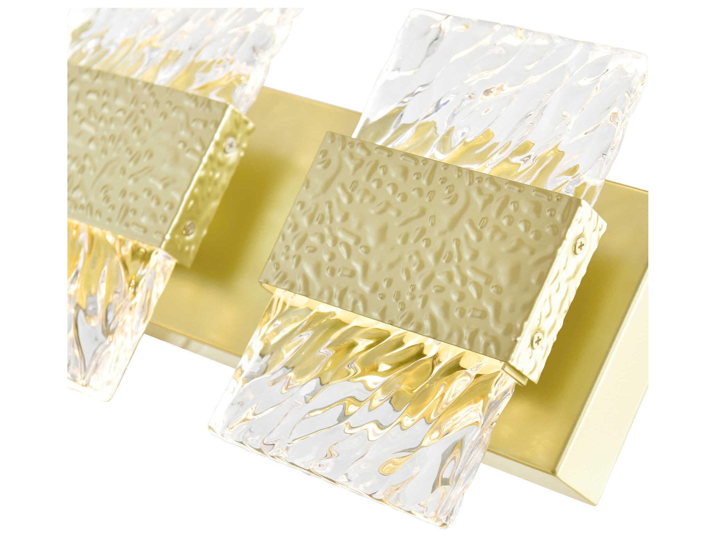 CWI Lighting Carolina Gold Leaf Vanity Light