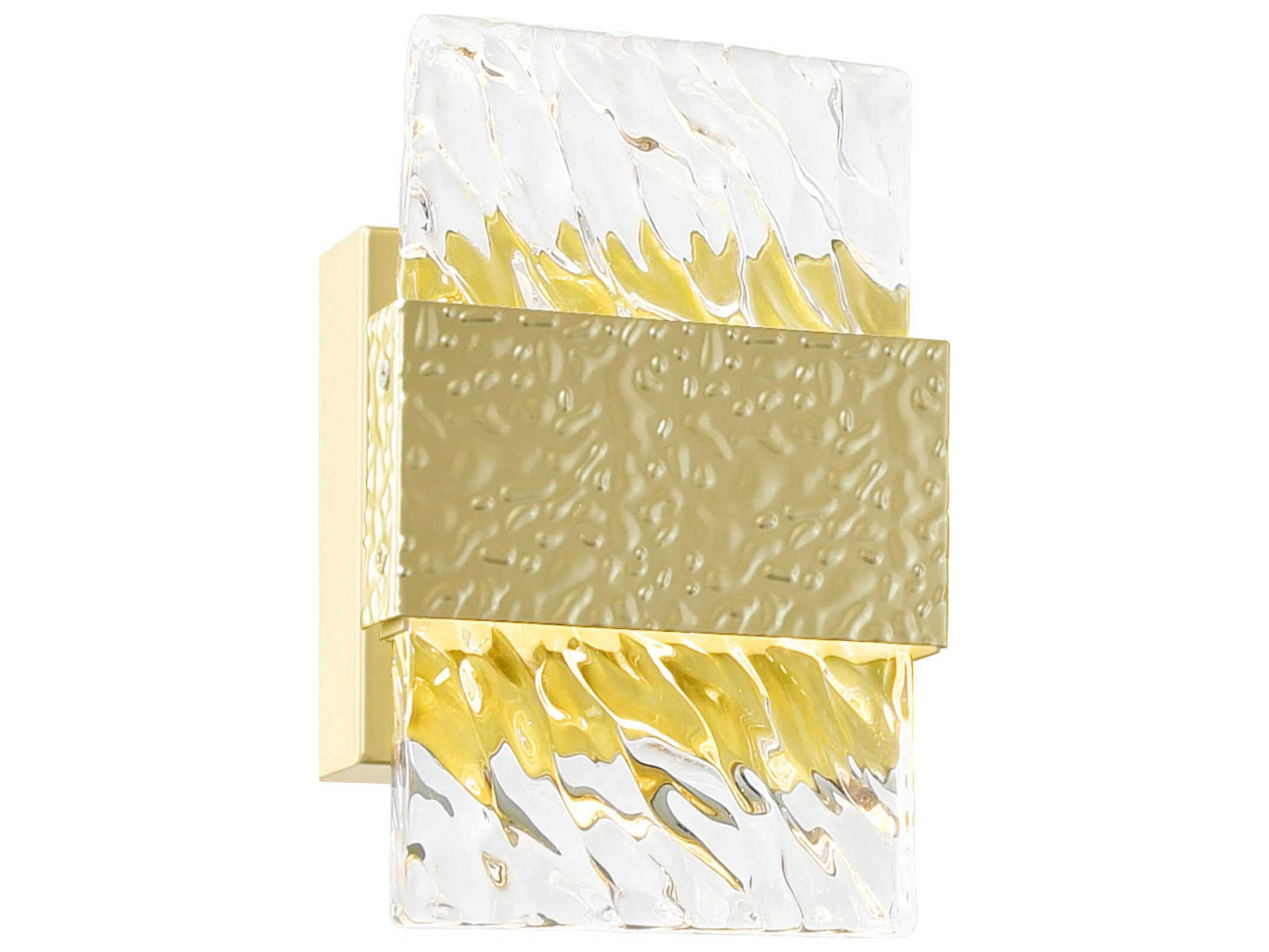 CWI Lighting Carolina Gold Leaf Wall Sconce