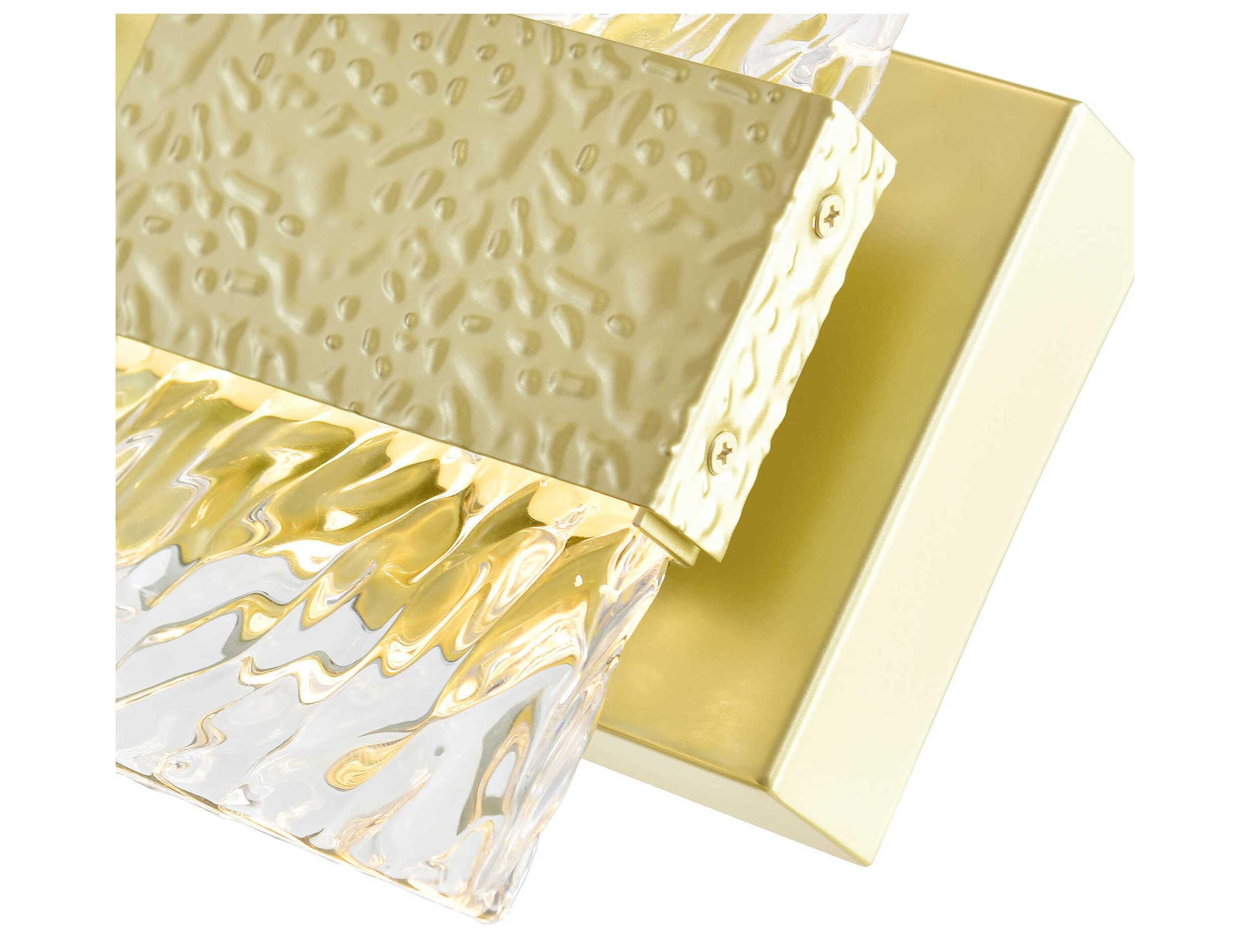 CWI Lighting Carolina Gold Leaf Wall Sconce