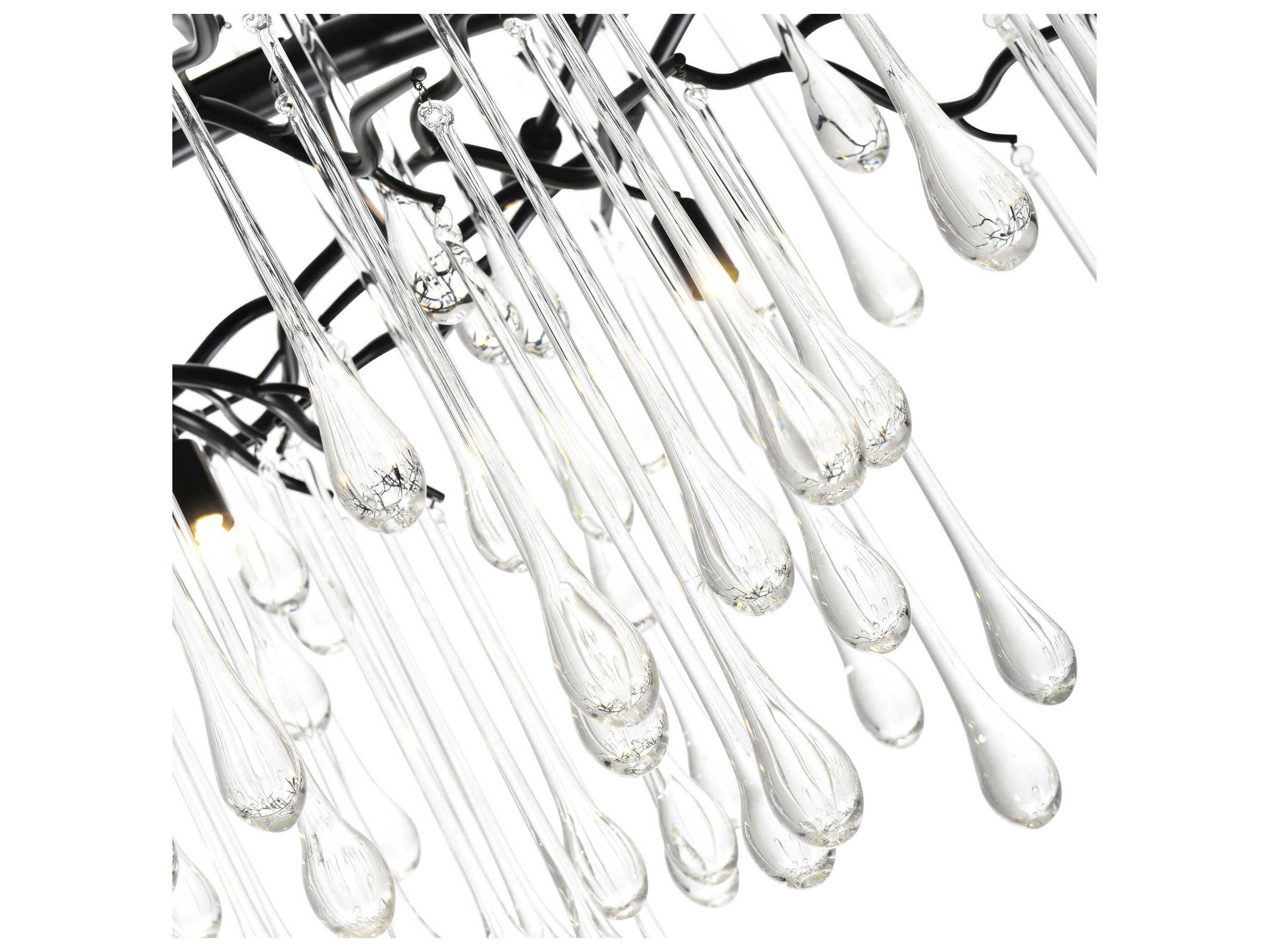 CWI Lighting Anita 12-Light Black Chandelier