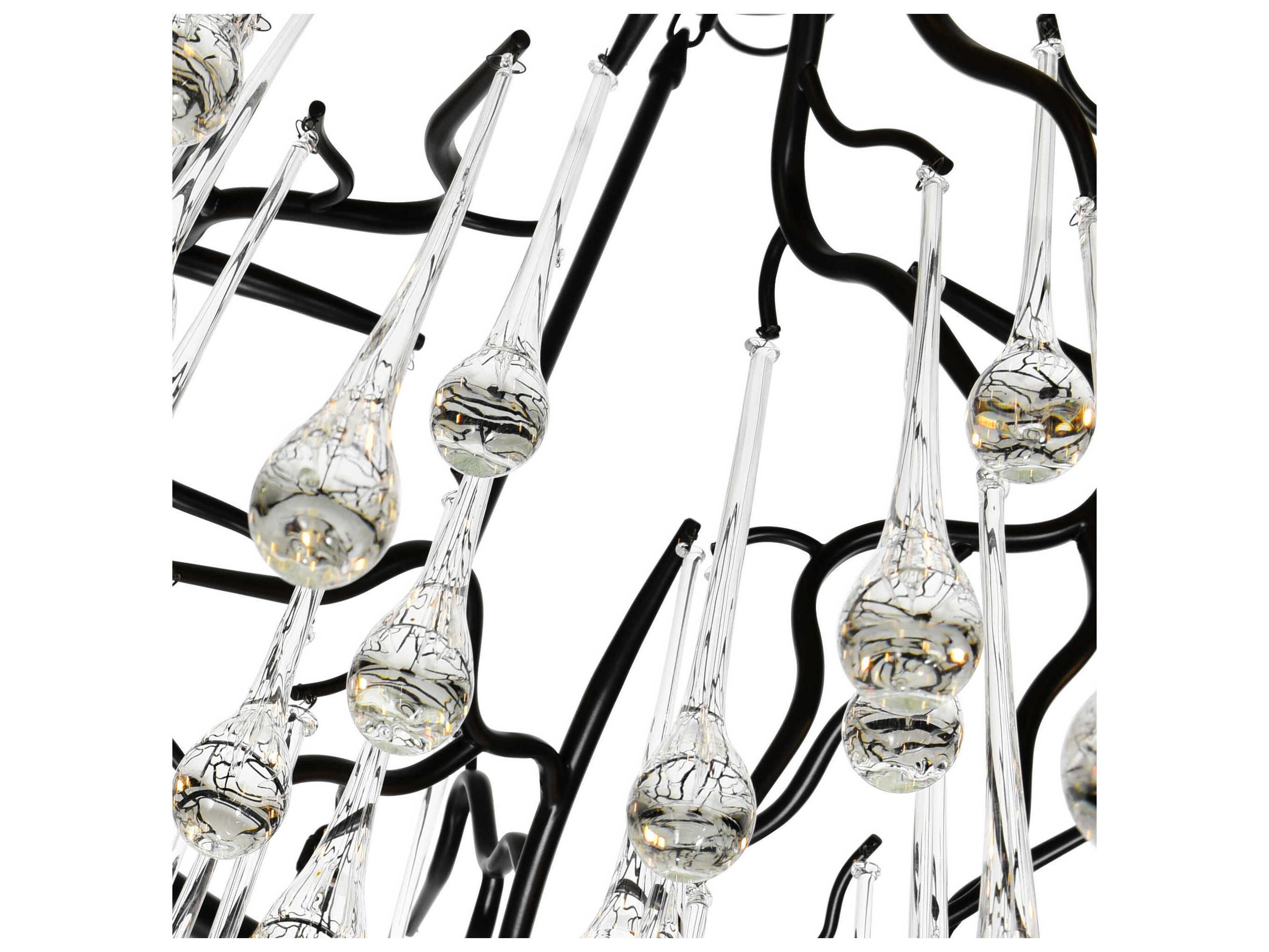 CWI Lighting Anita 12-Light Black Chandelier