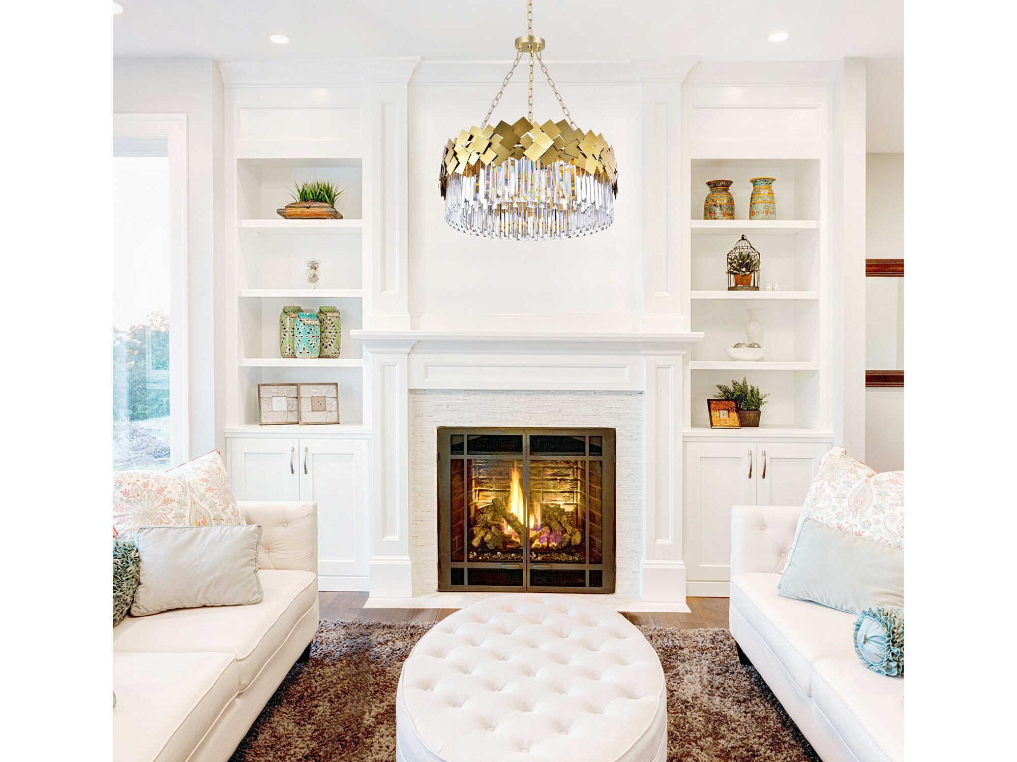 CWI Lighting Panache 8-Light Medallion Gold Chandelier