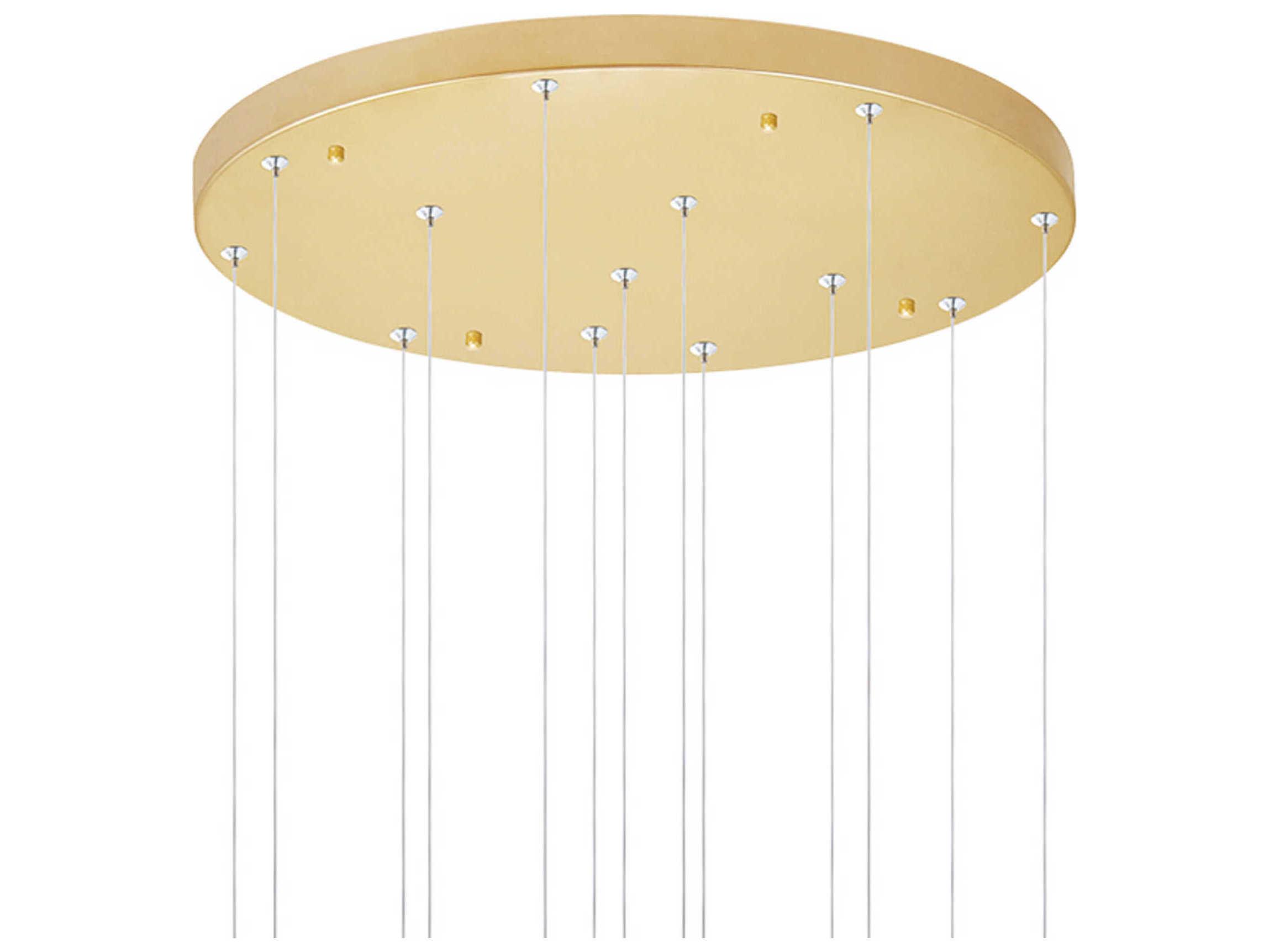 CWI Lighting Andes Satin Gold Pendant