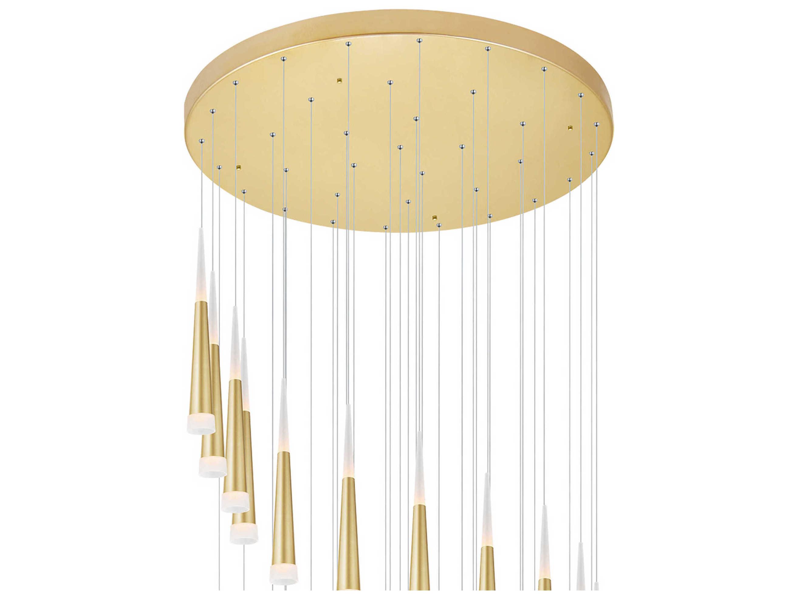 CWI Lighting Andes Satin Gold Pendant