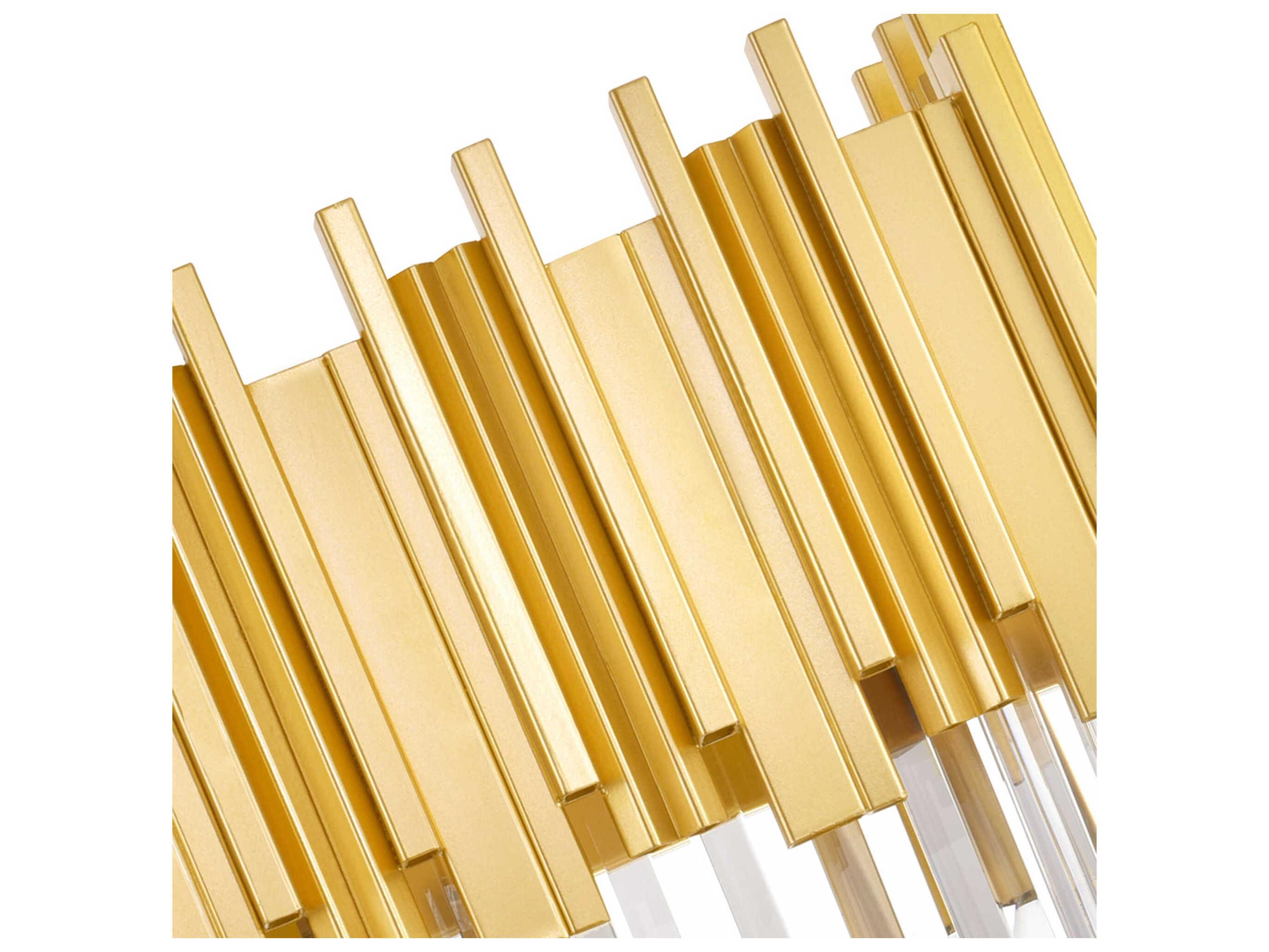 CWI Lighting Deco 3-Light Medallion Gold Vanity Light