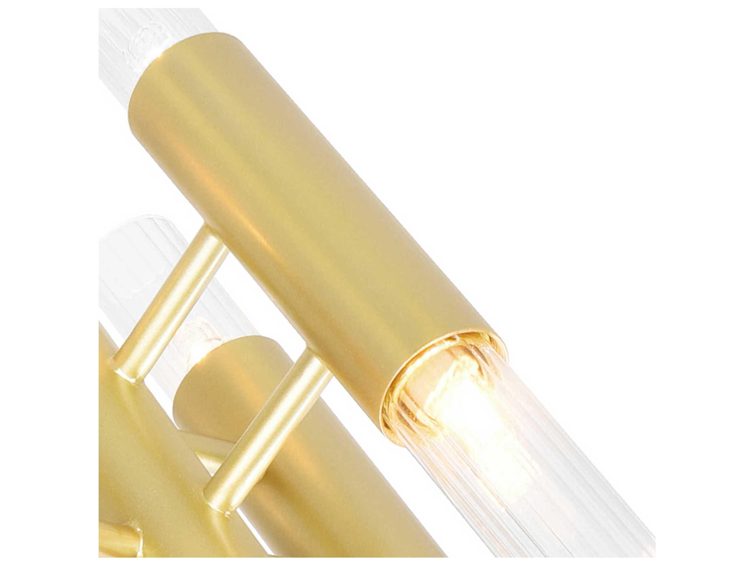 CWI Lighting Orgue 6-Light Satin Gold Vanity Light