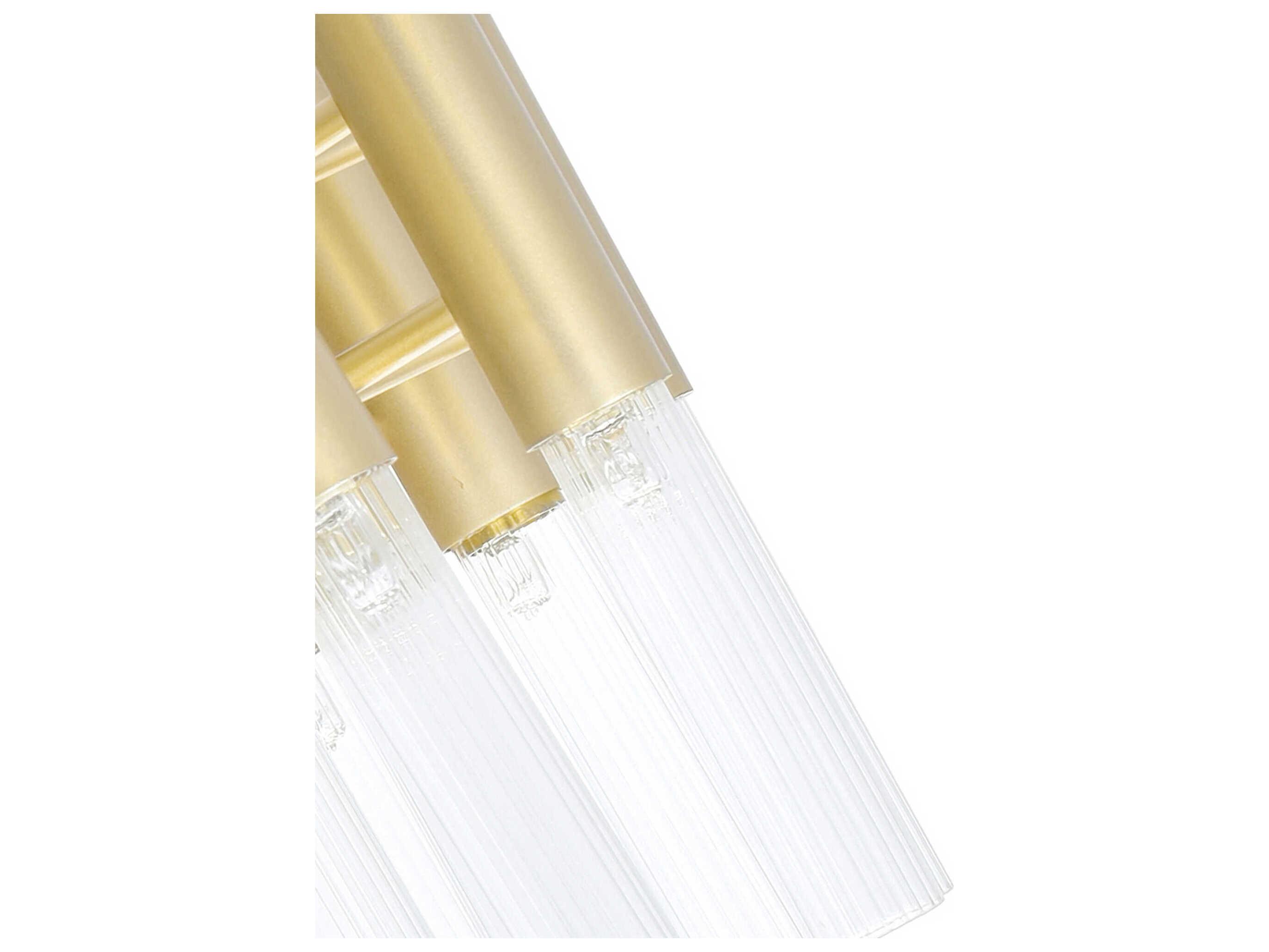 CWI Lighting Orgue 6-Light Satin Gold Vanity Light