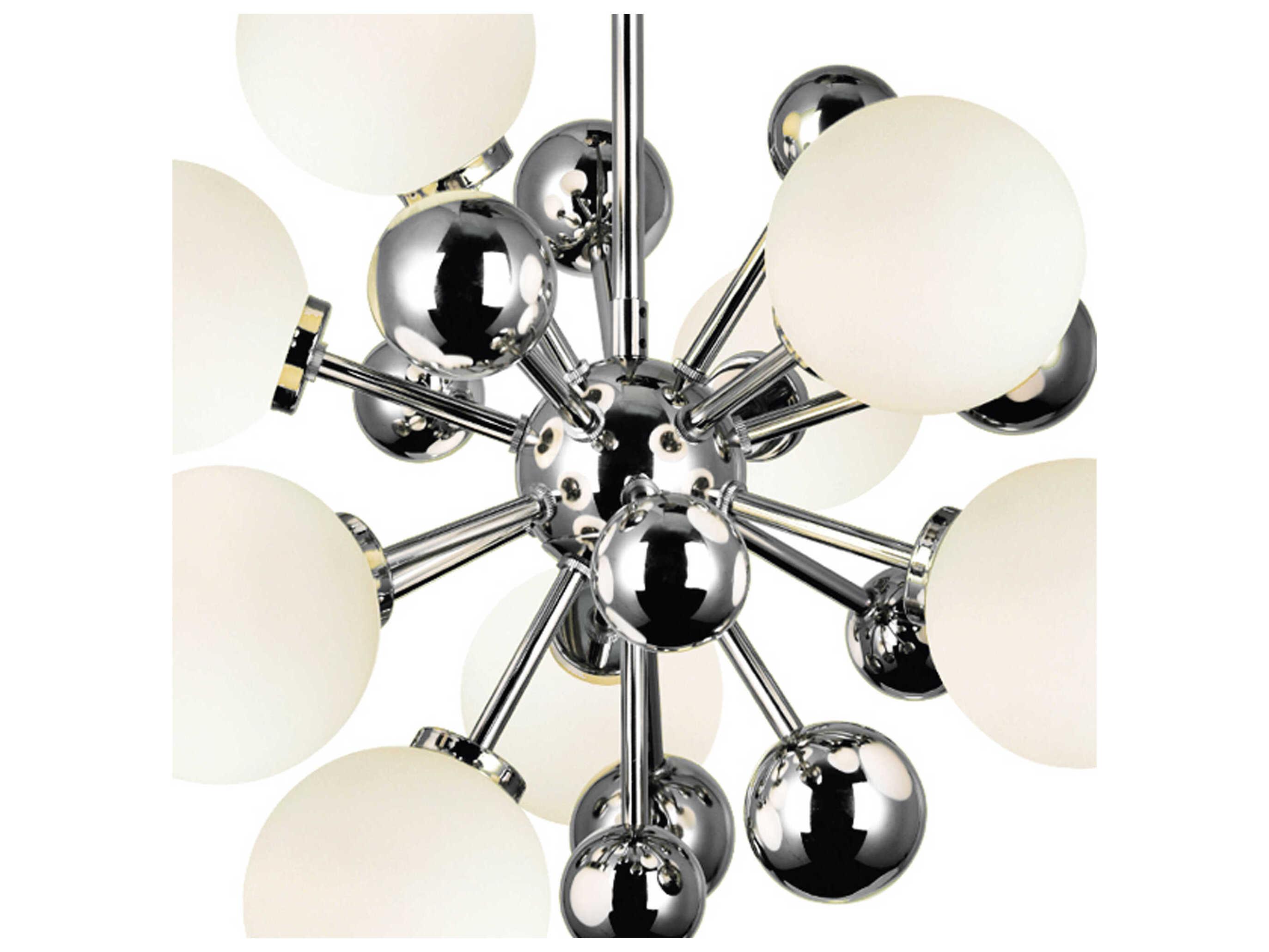 CWI Lighting Element 8-Light Polished Nickel Globe Sputnik Pendant