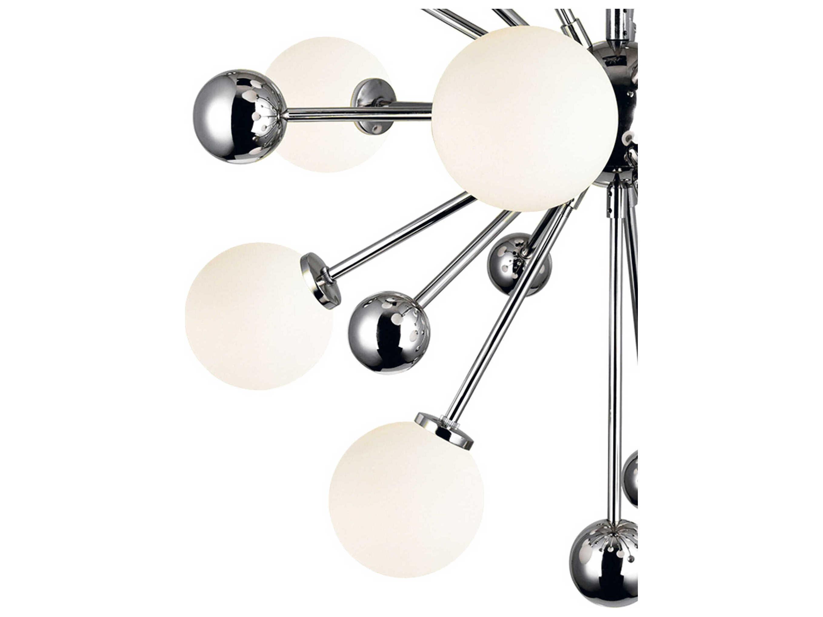 CWI Lighting Element 8-Light Polished Nickel Globe Sputnik Pendant