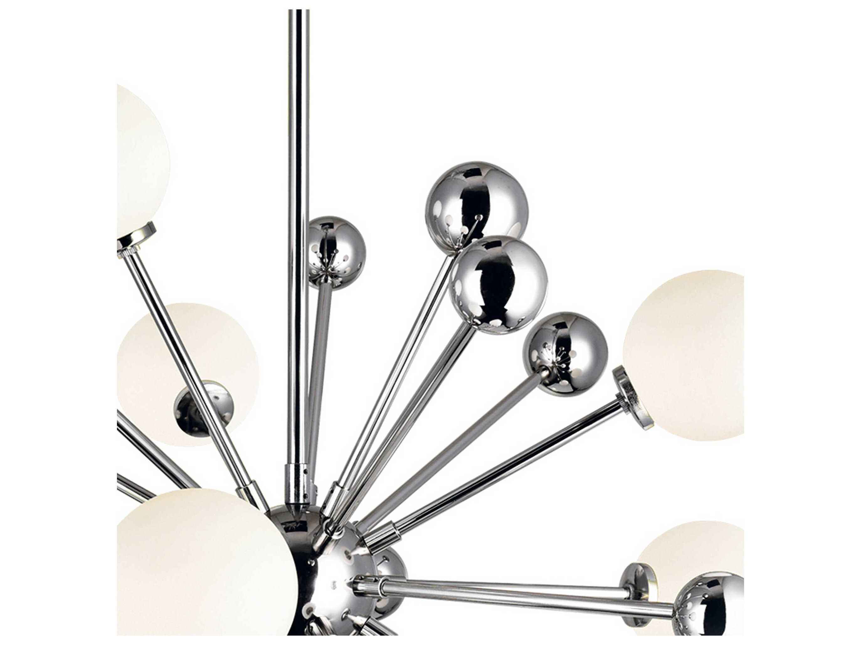 CWI Lighting Element 8-Light Polished Nickel Globe Sputnik Pendant