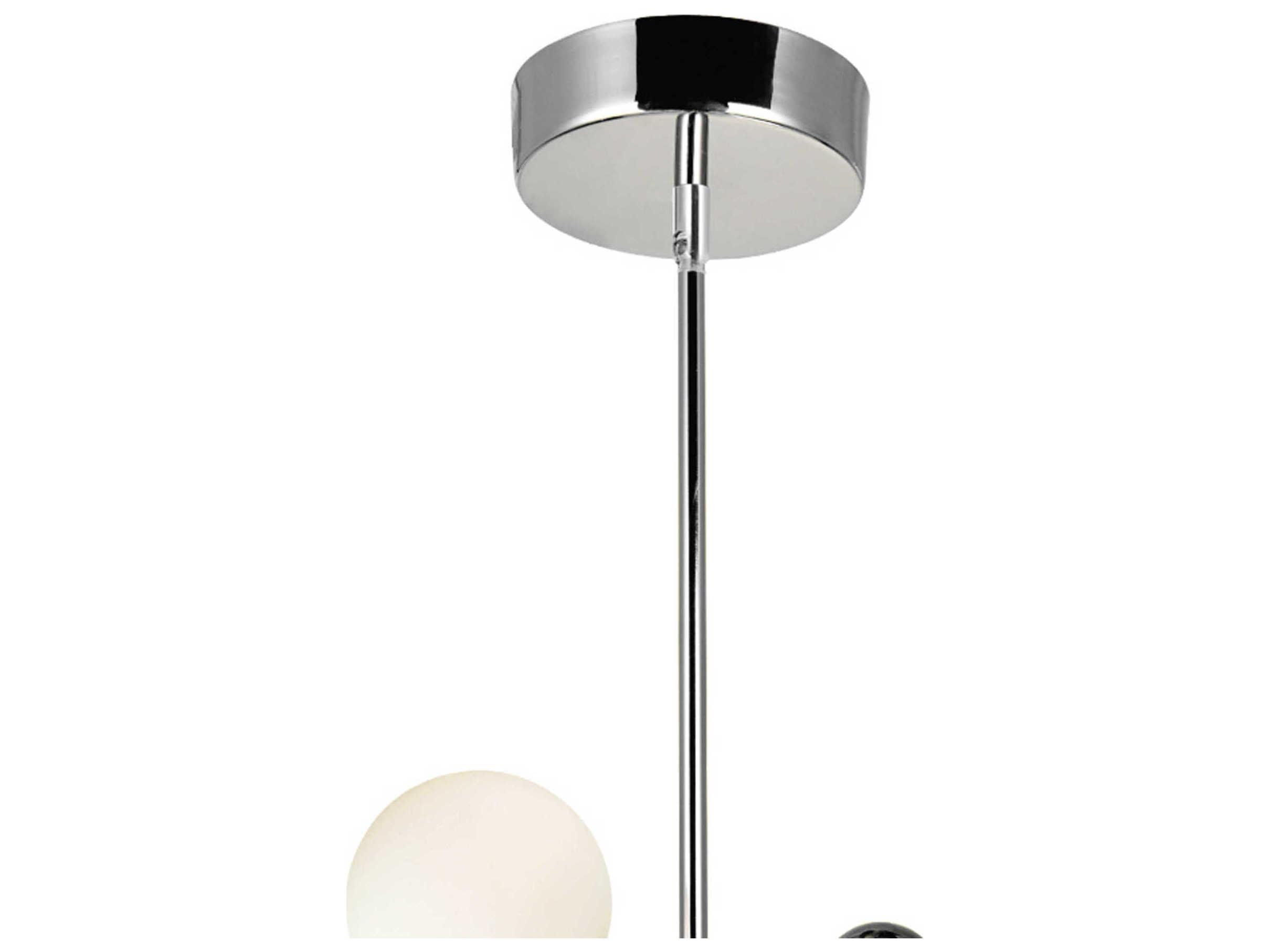 CWI Lighting Element 8-Light Polished Nickel Globe Sputnik Pendant