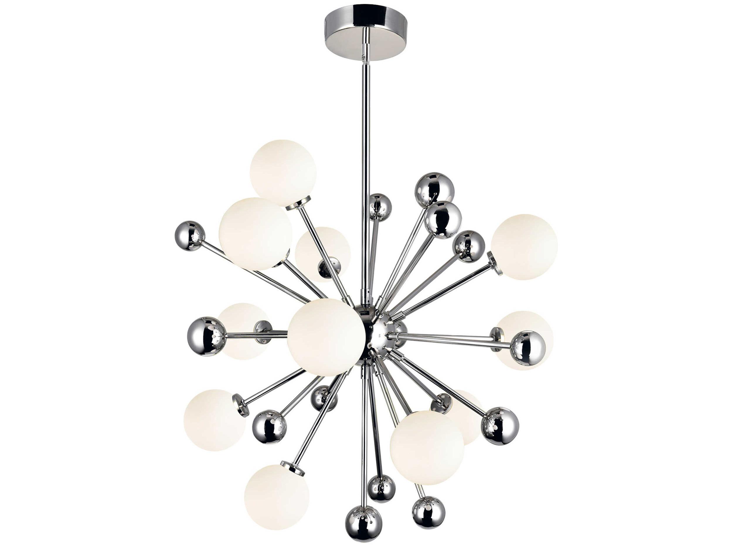 CWI Lighting Element 11-Light Polished Nickel Globe Sputnik Pendant