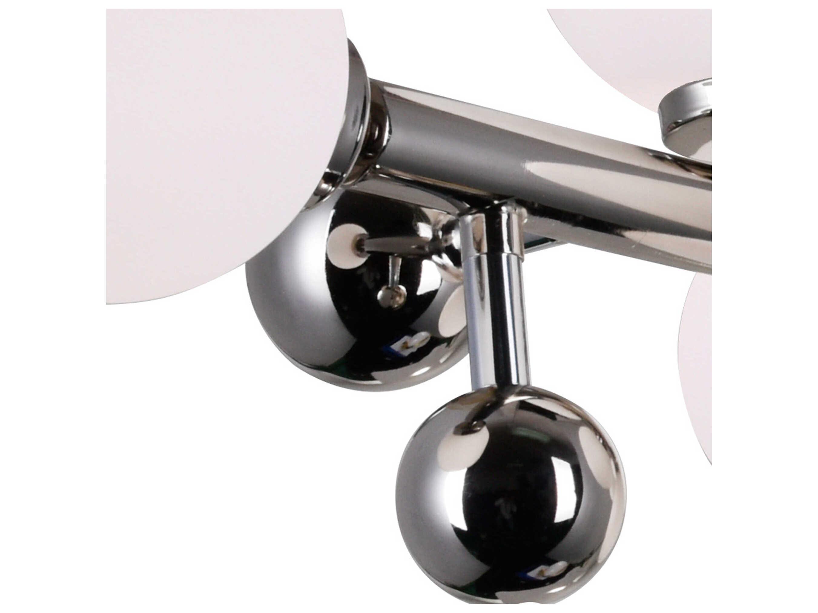 CWI Lighting Element 10-Light Polished Nickel Chrome Globe Island Pendant