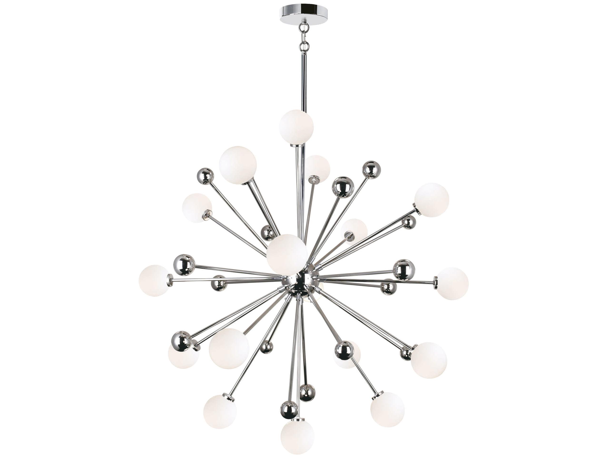 CWI Lighting Element 17-Light Polished Nickel Globe Sputnik Pendant