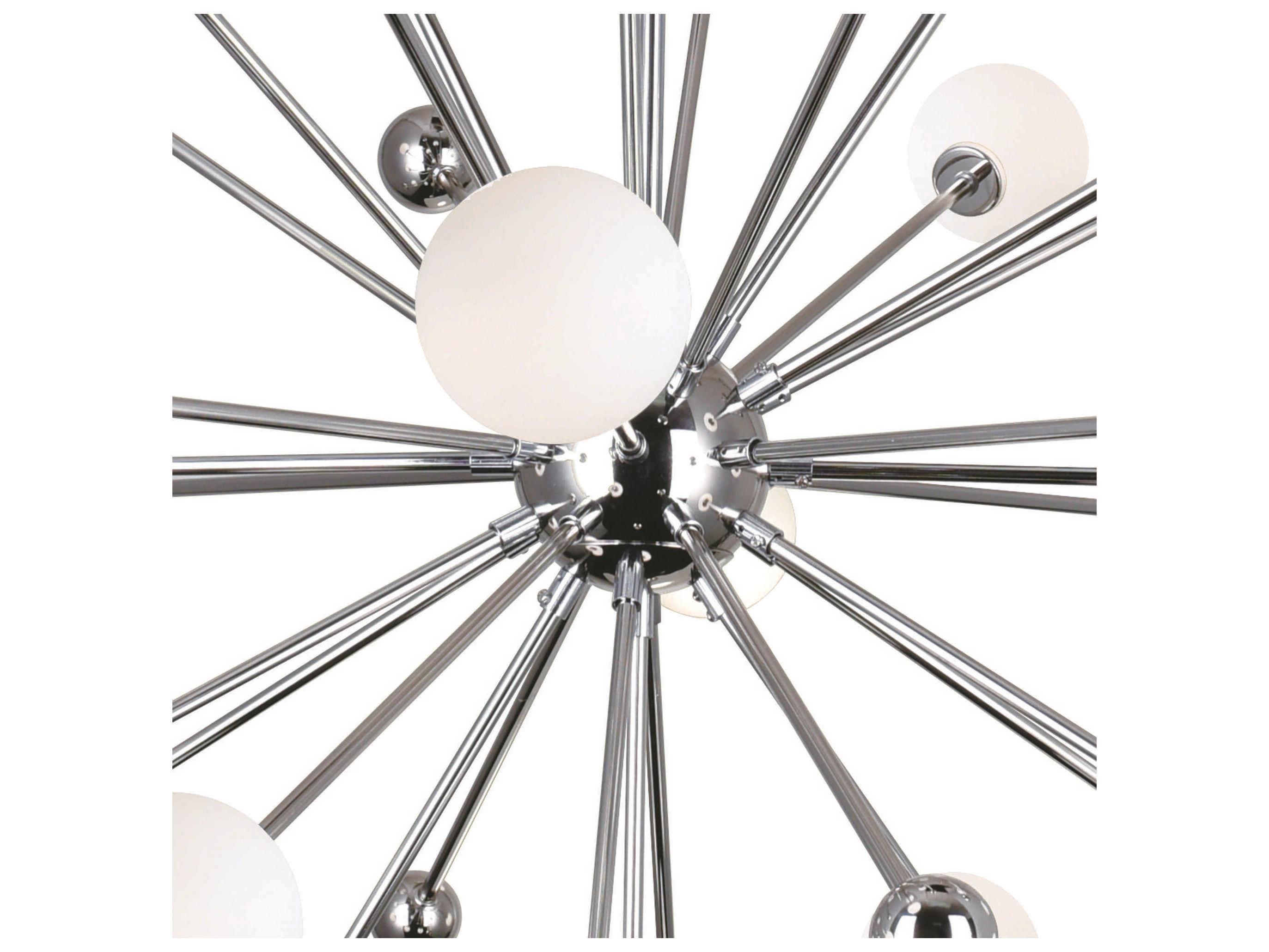 CWI Lighting Element 17-Light Polished Nickel Globe Sputnik Pendant