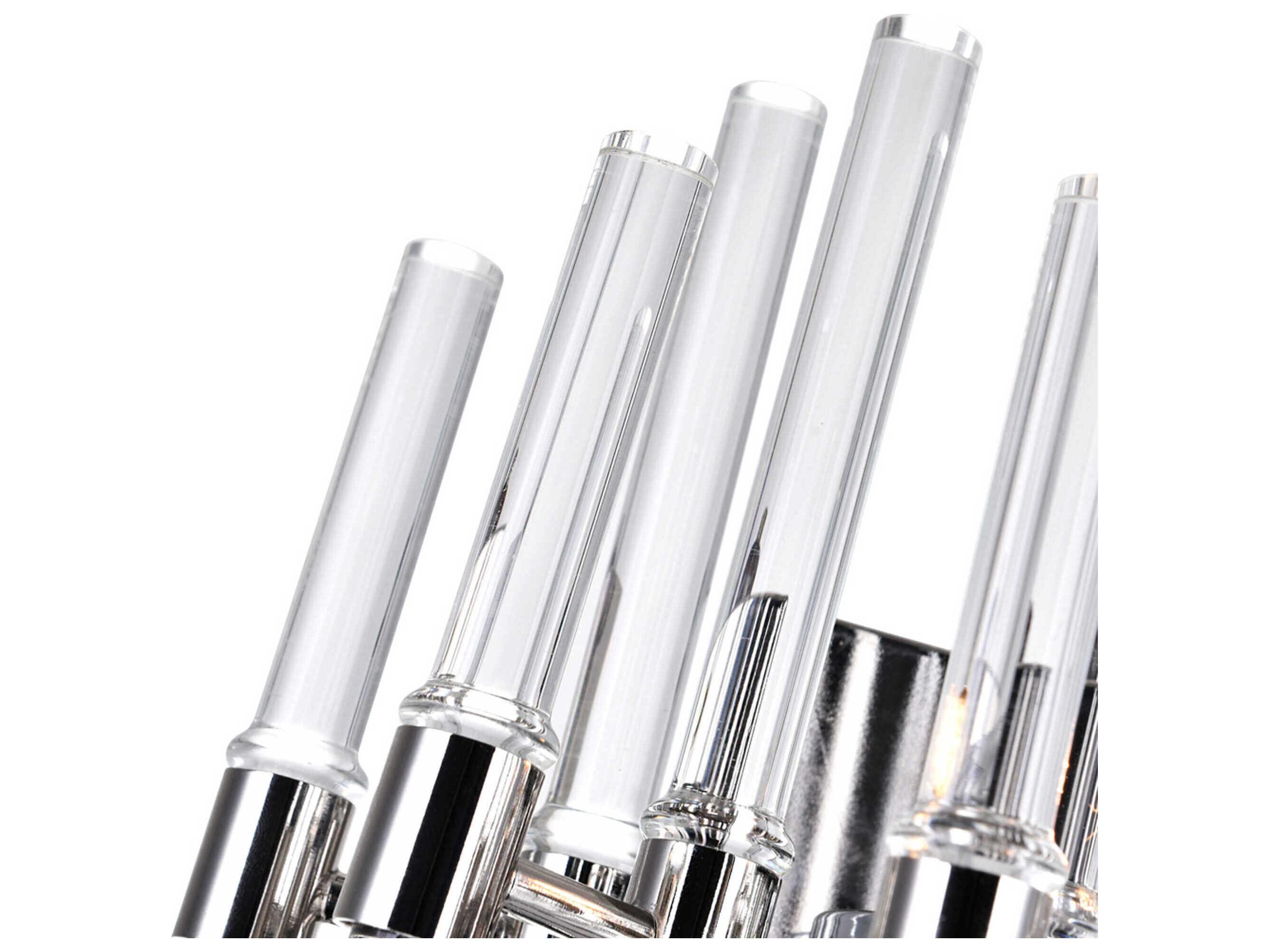 CWI Lighting Miroir 2-Light Polished Nickel Chrome Vanity Light