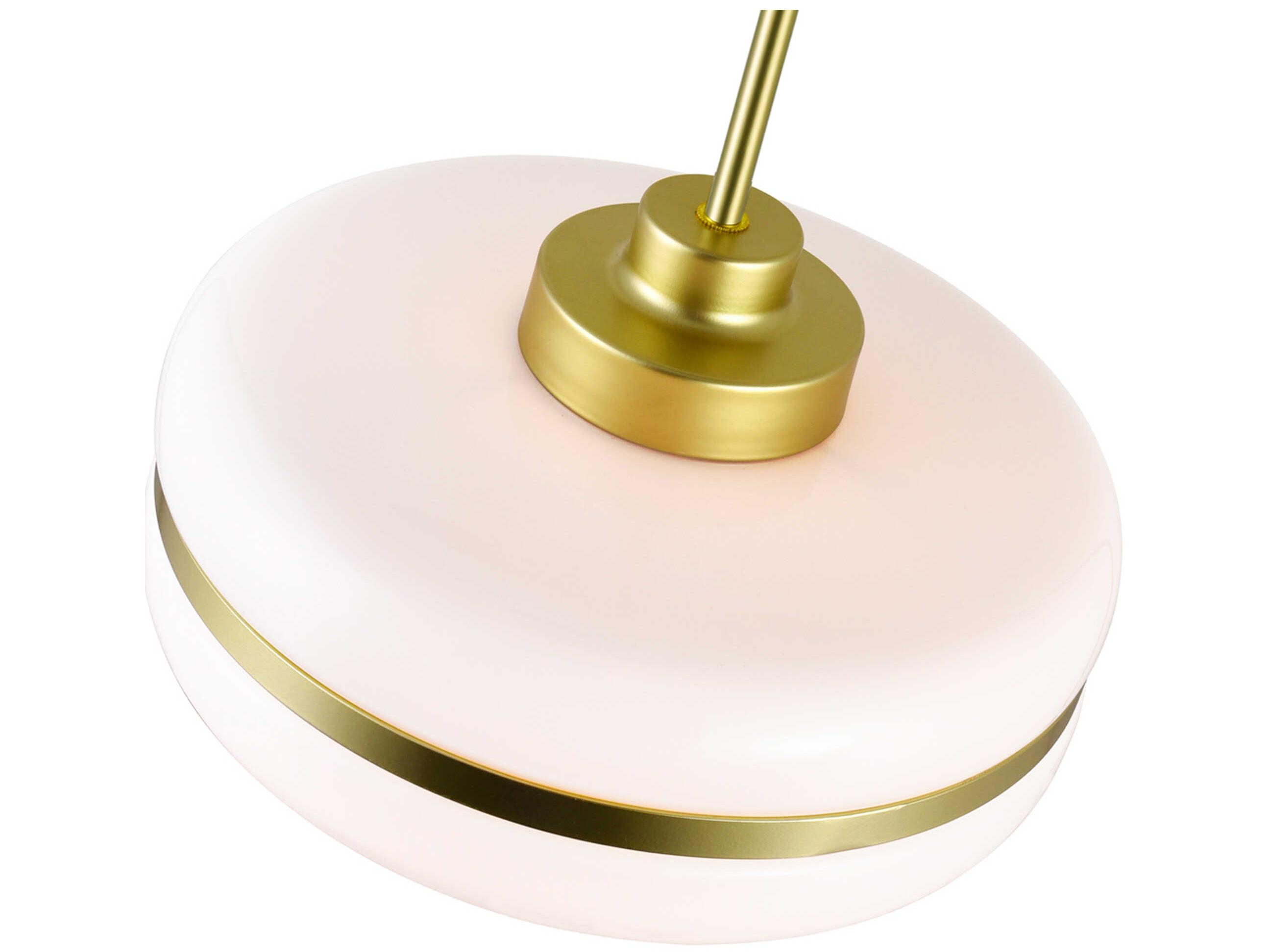 CWI Lighting Elementary 1-Light Pearl Gold Mini Pendant
