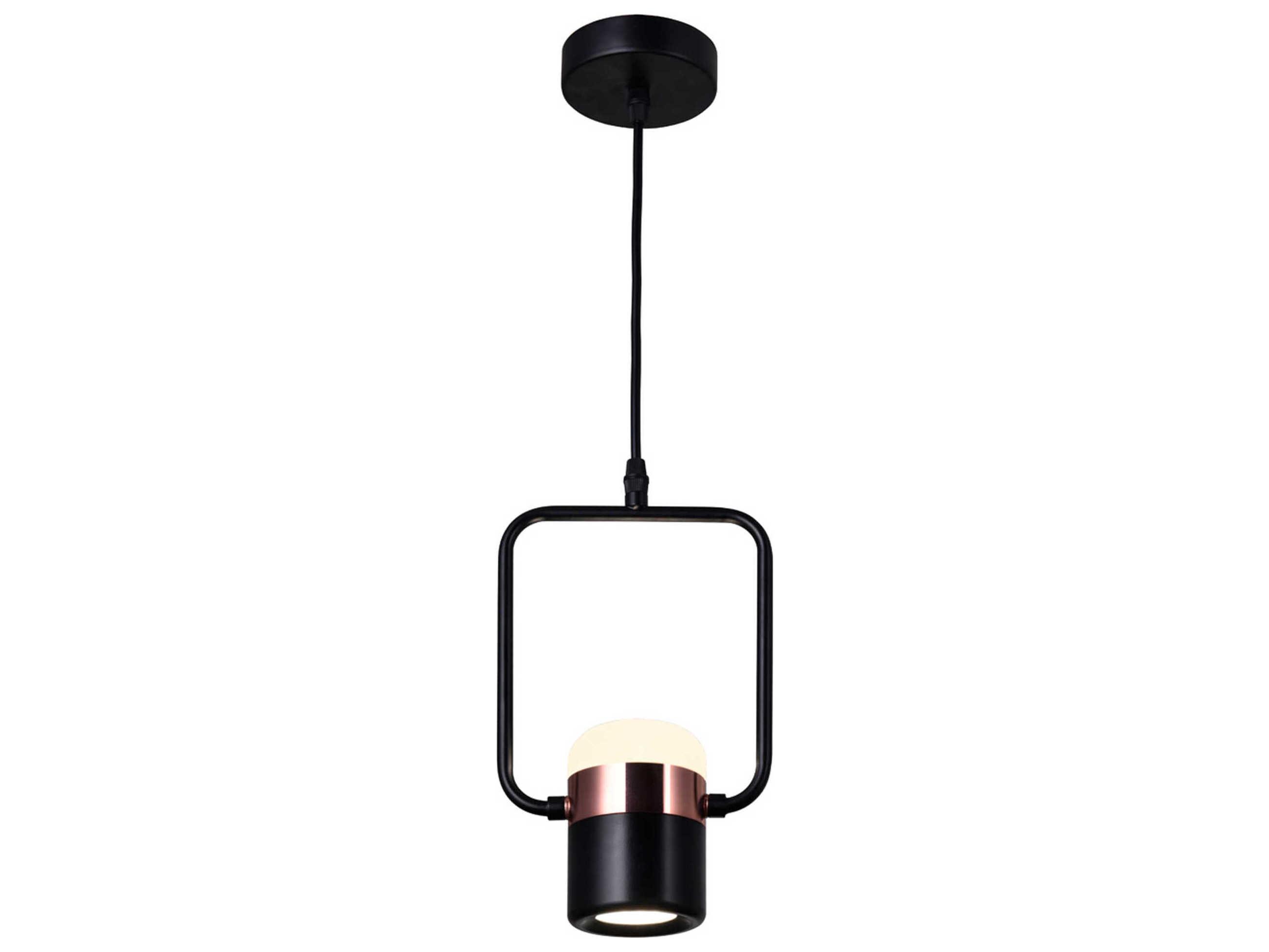 CWI Lighting Moxie Black Cylinder Mini Pendant