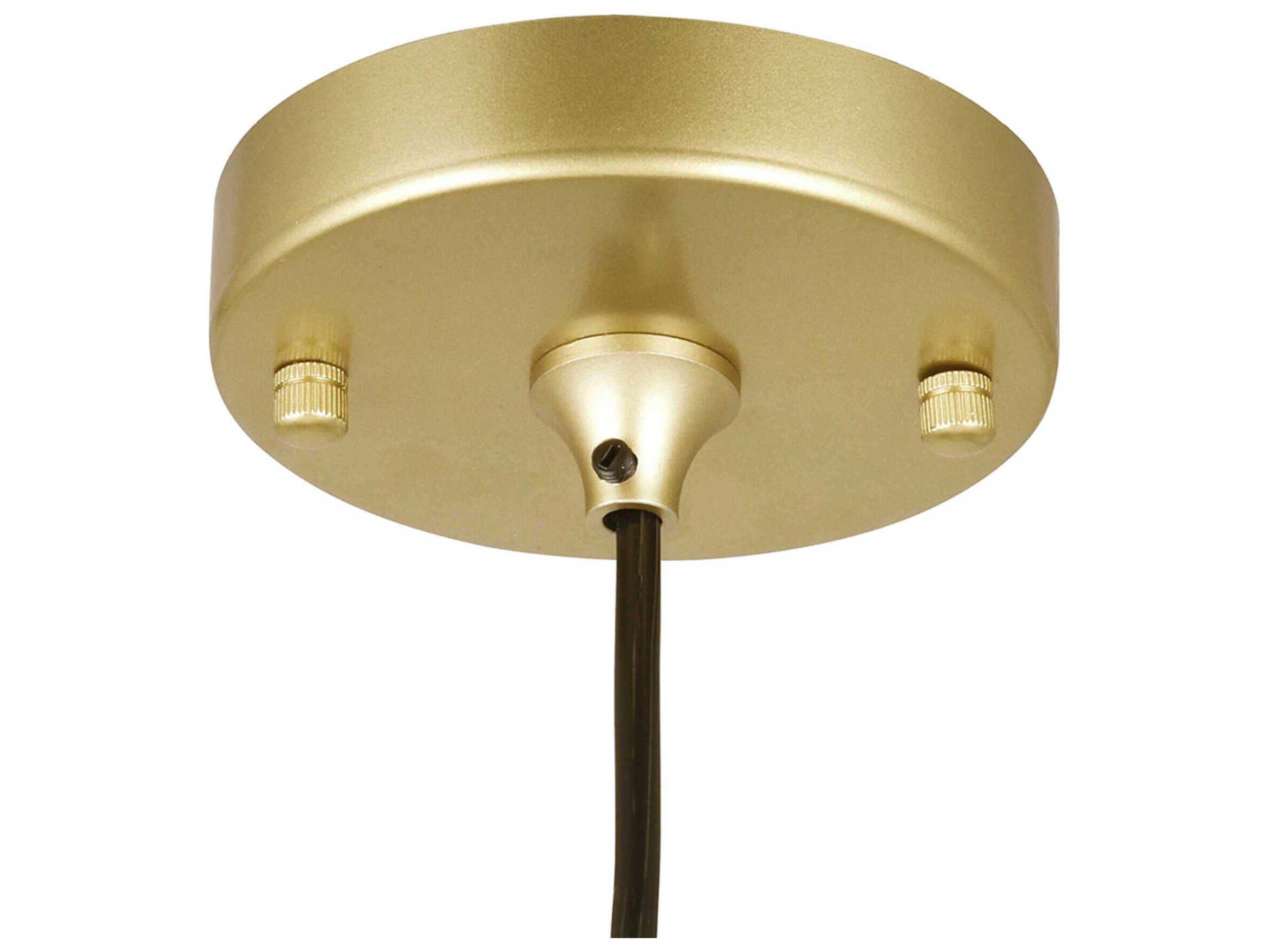 CWI Lighting Da Vinci 1-Light Medallion Gold Globe Mini Pendant