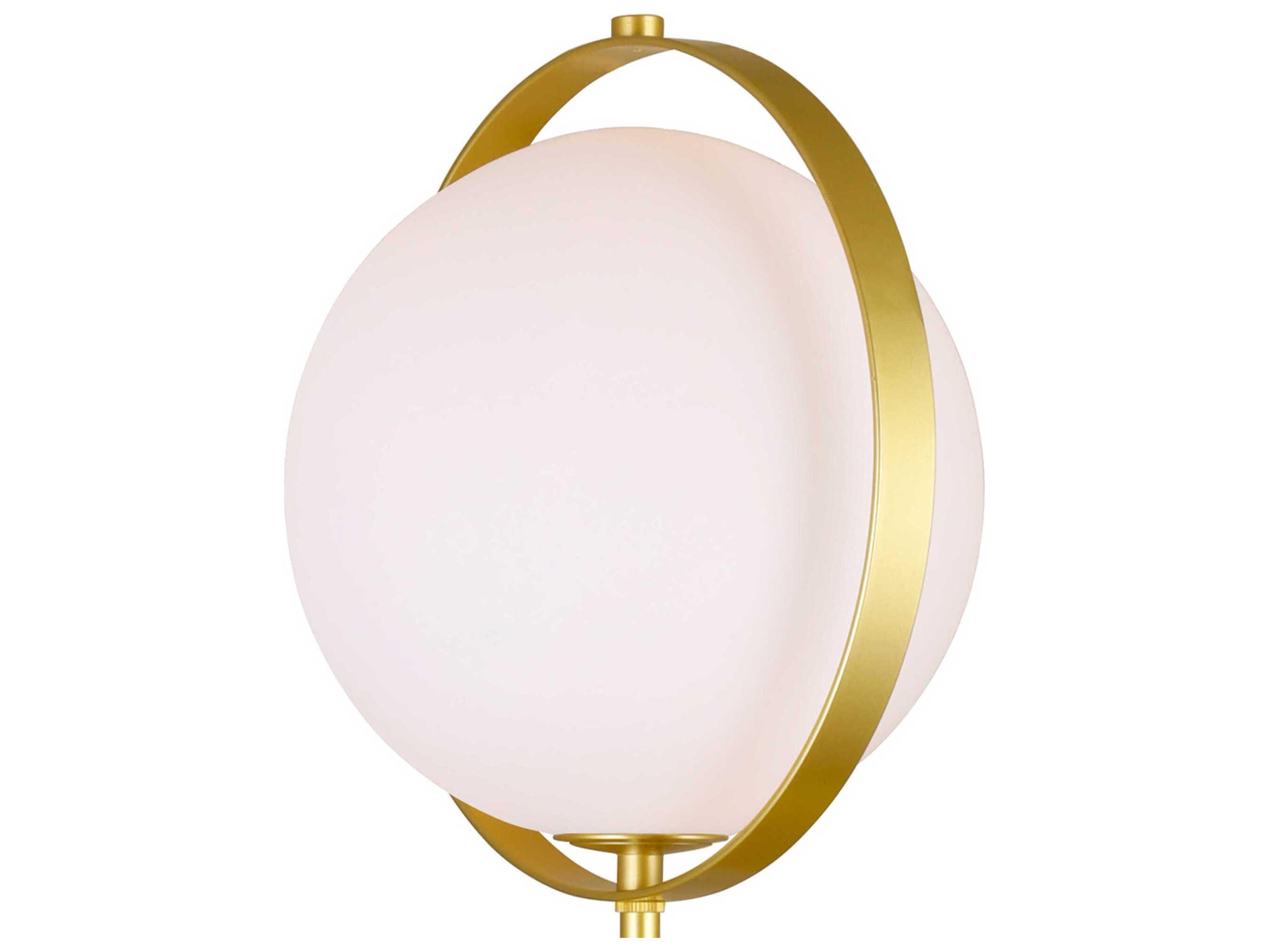 CWI Lighting Da Vinci Medallion Gold Frosted Glass Table Lamp