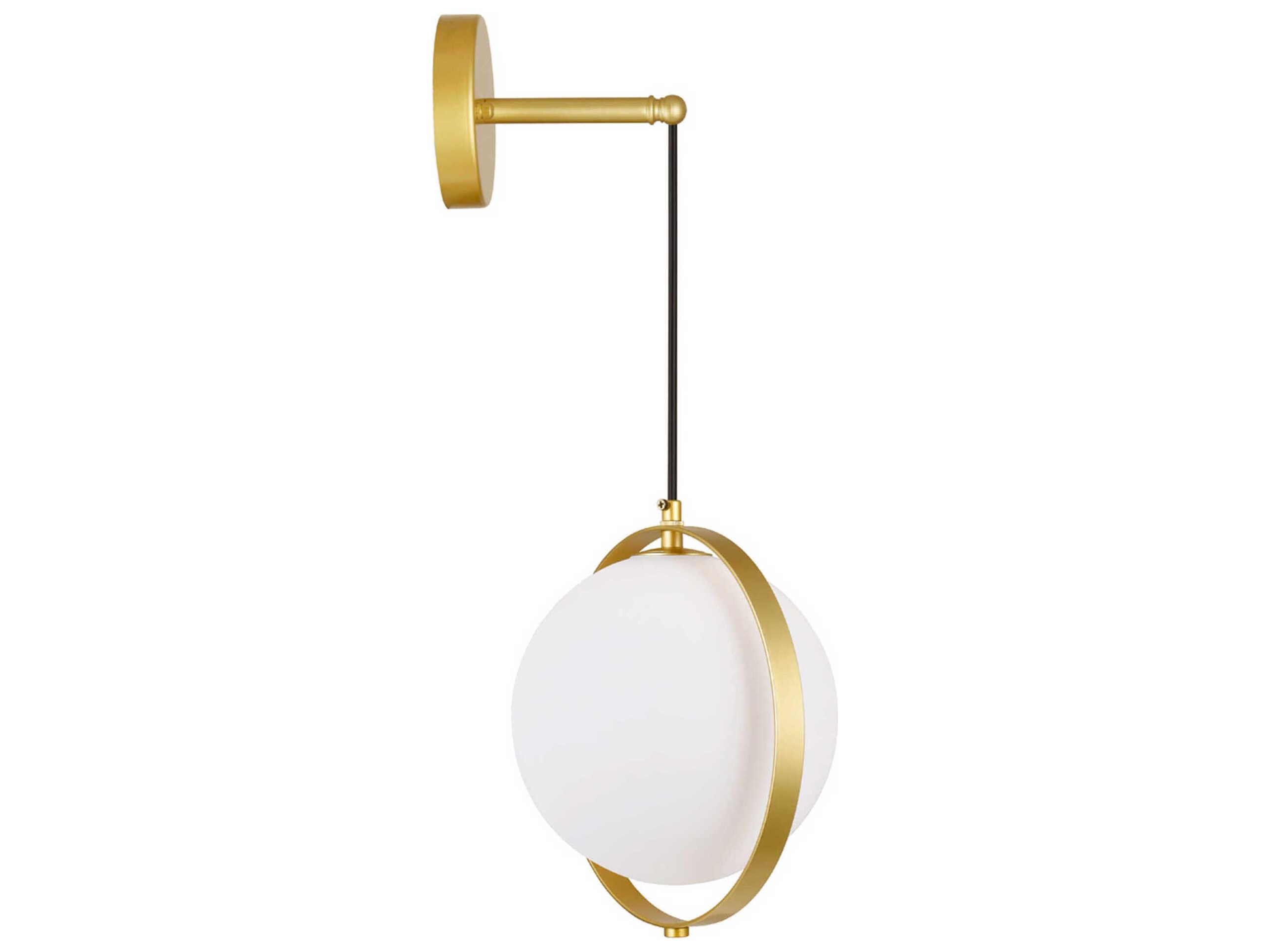 CWI Lighting Da Vinci 1-Light Medallion Gold Wall Sconce