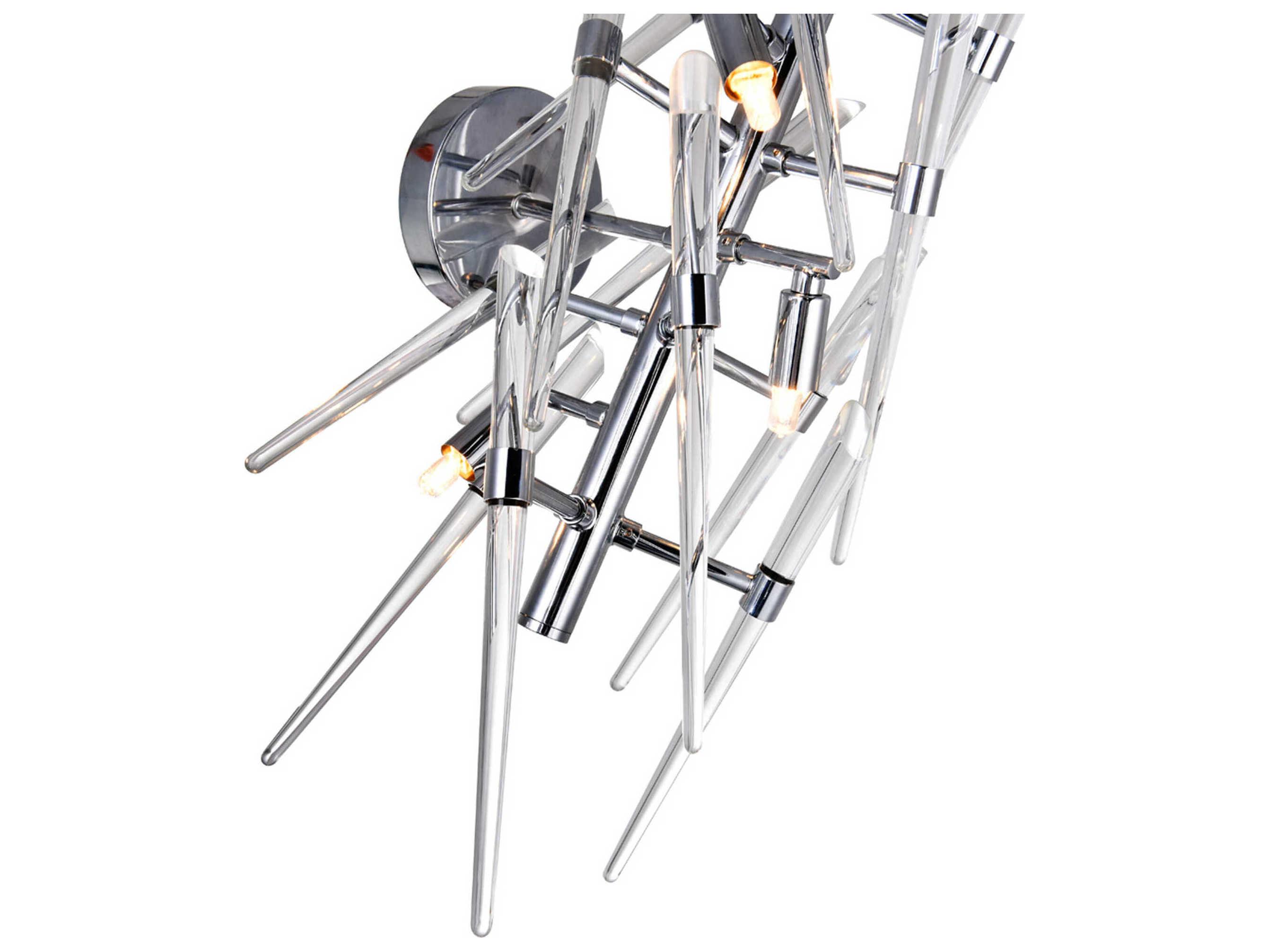 CWI Lighting Icicle 3-Light Chrome Vanity Light