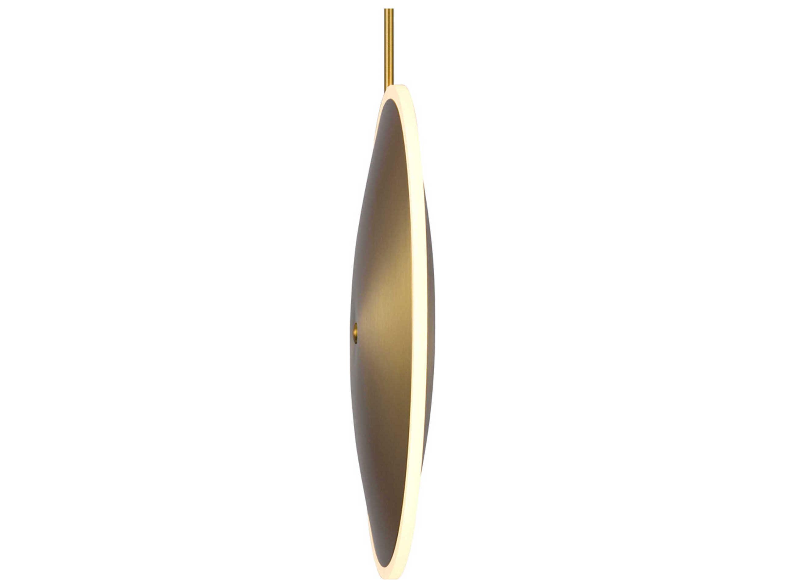 CWI Lighting Ovni Brass Round Mini Pendant