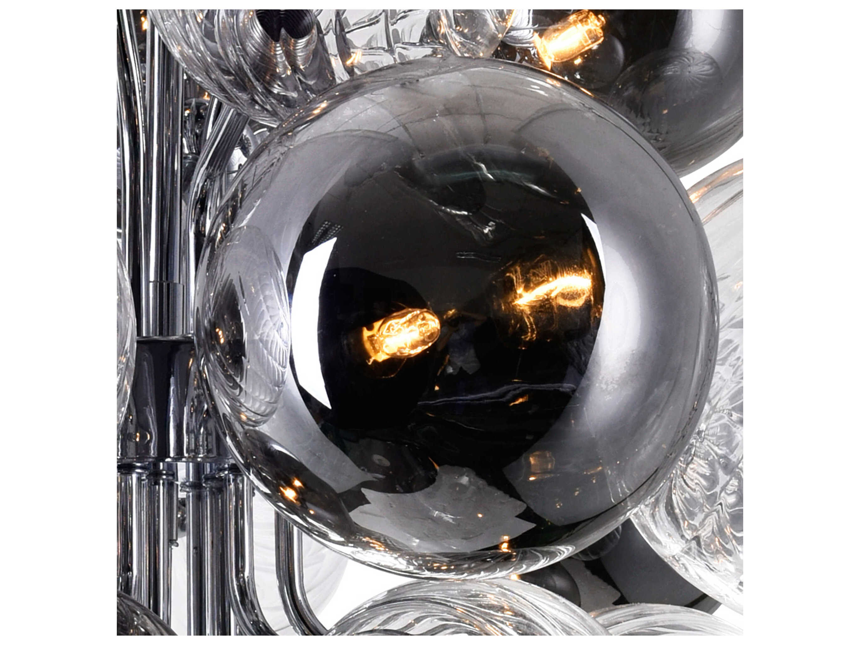 CWI Lighting Pallocino 15-Light Chrome Globe Chandelier