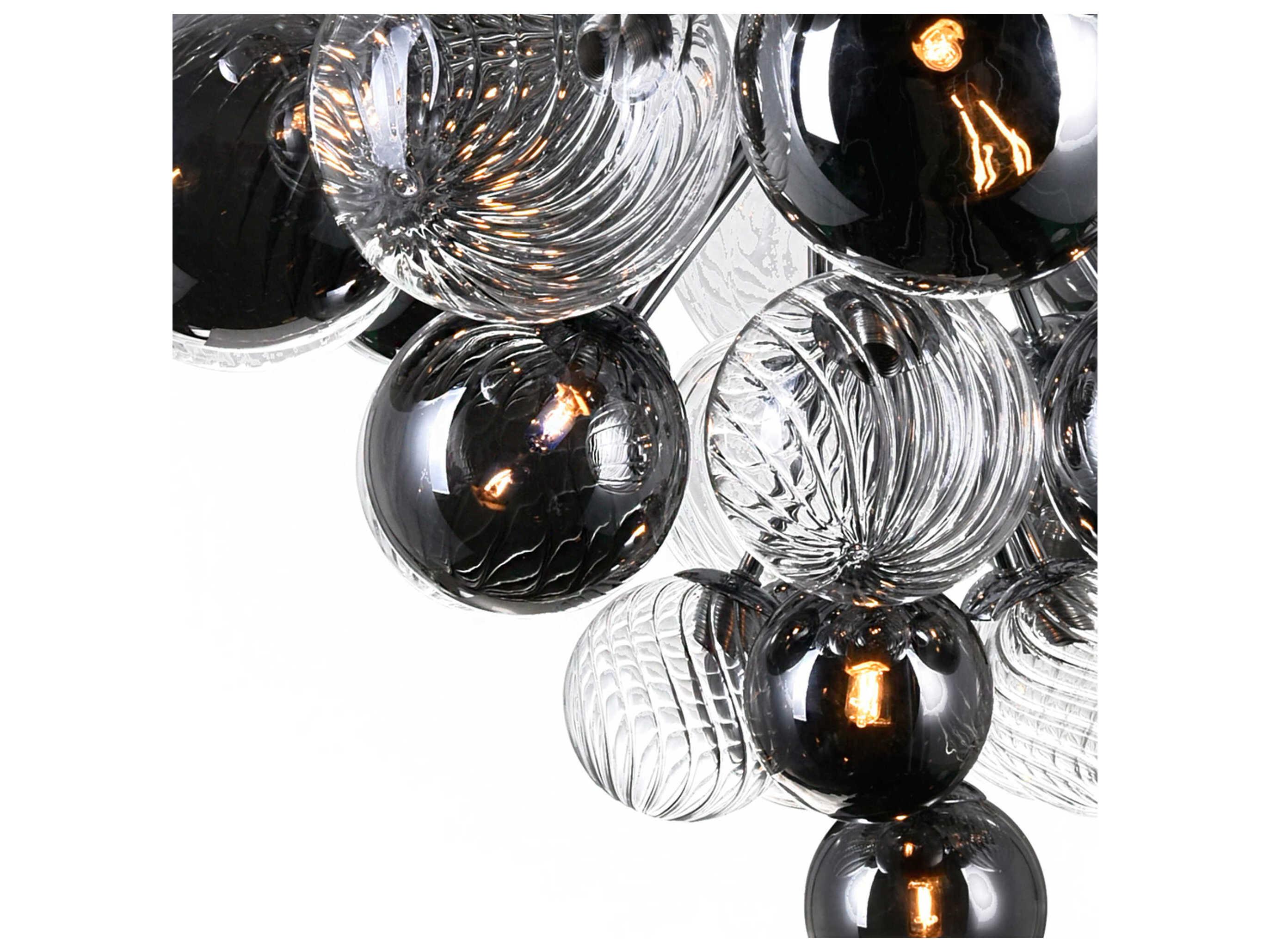 CWI Lighting Pallocino 27-Light Chrome Globe Chandelier