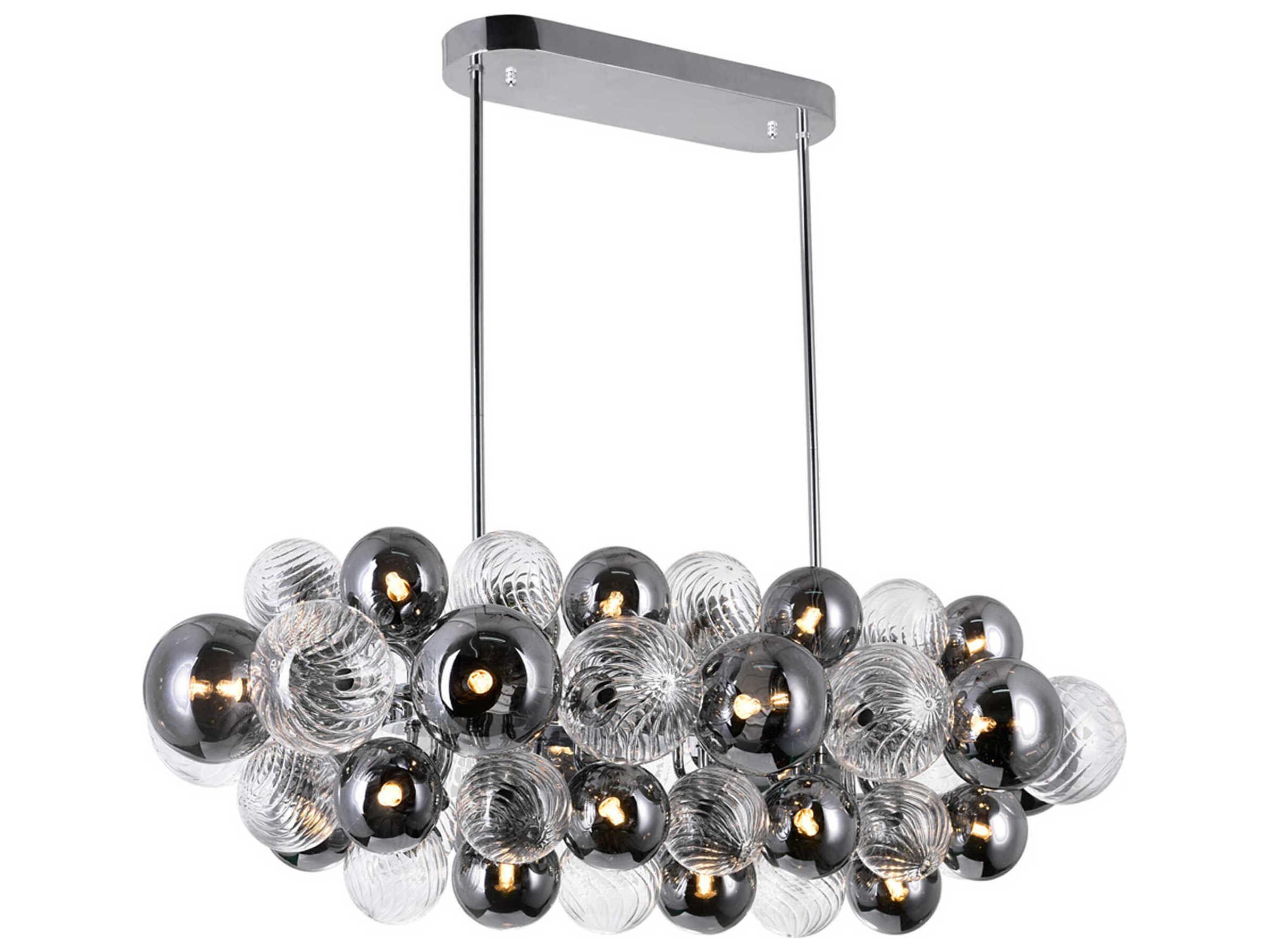 CWI Lighting Pallocino 27-Light Chrome Globe Island Pendant