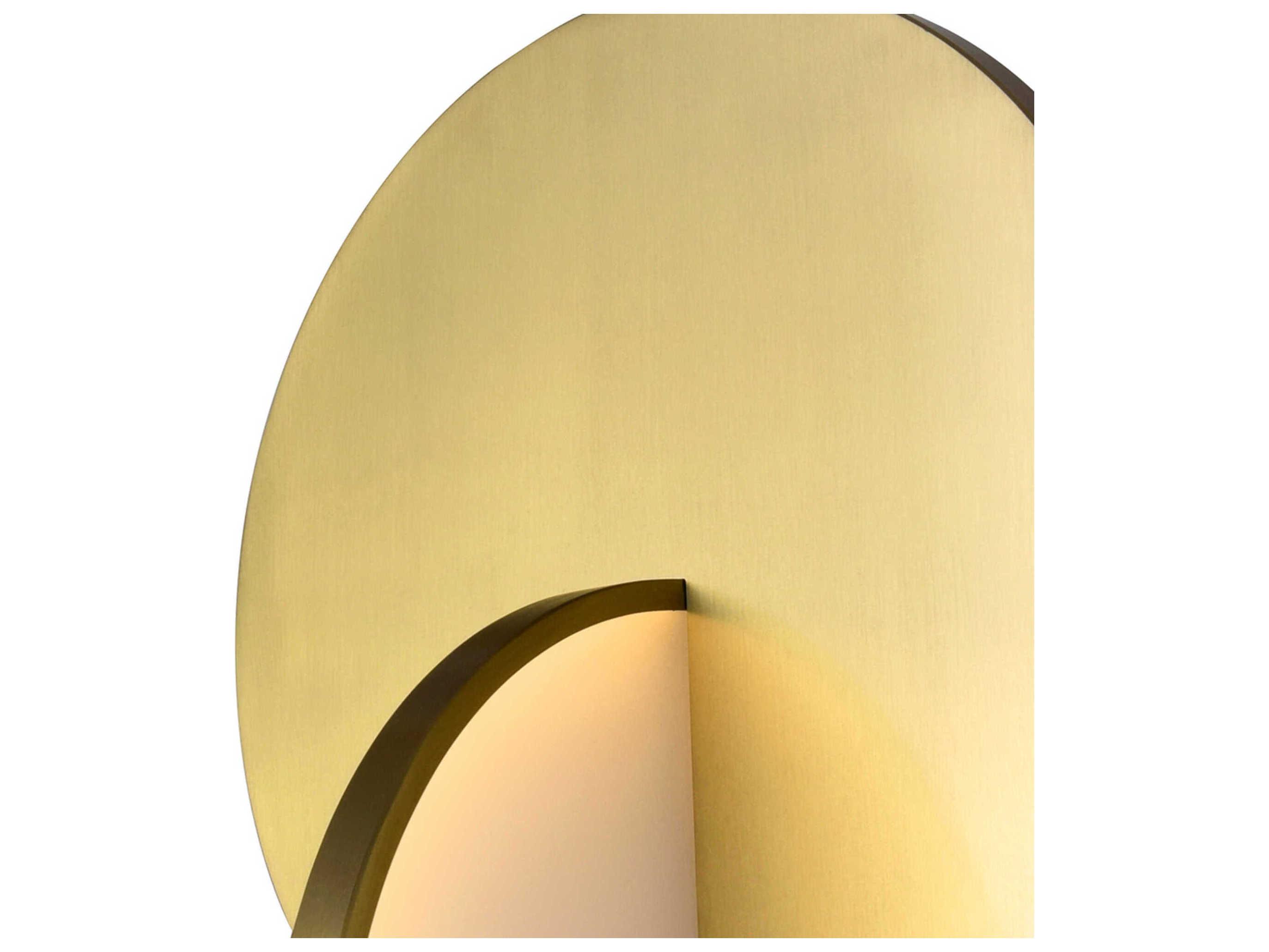 CWI Lighting Tranche Brushed Brass Geometric Mini Pendant