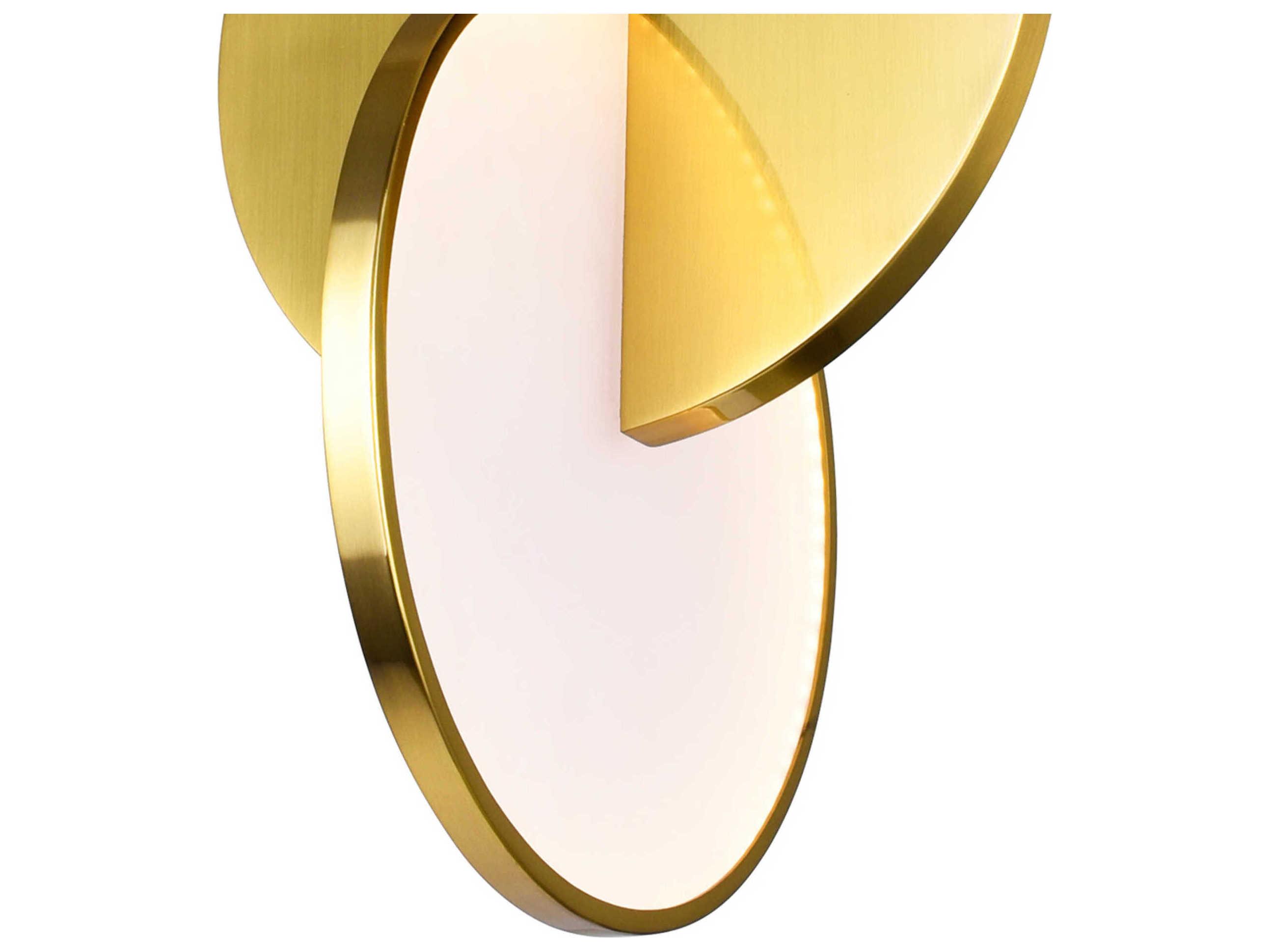 CWI Lighting Tranche Brushed Brass Geometric Pendant