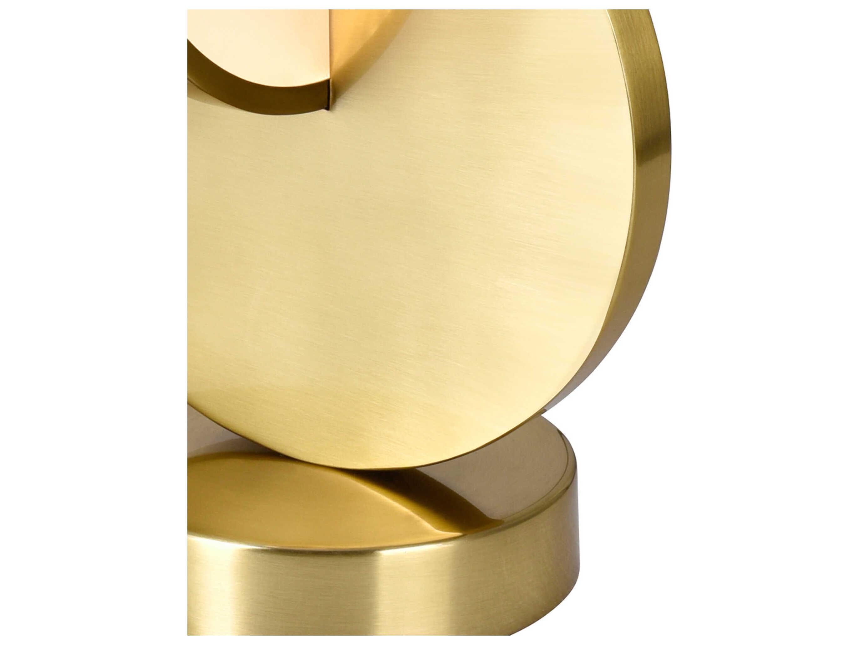 CWI Lighting Tranche Brushed Brass Table Lamp