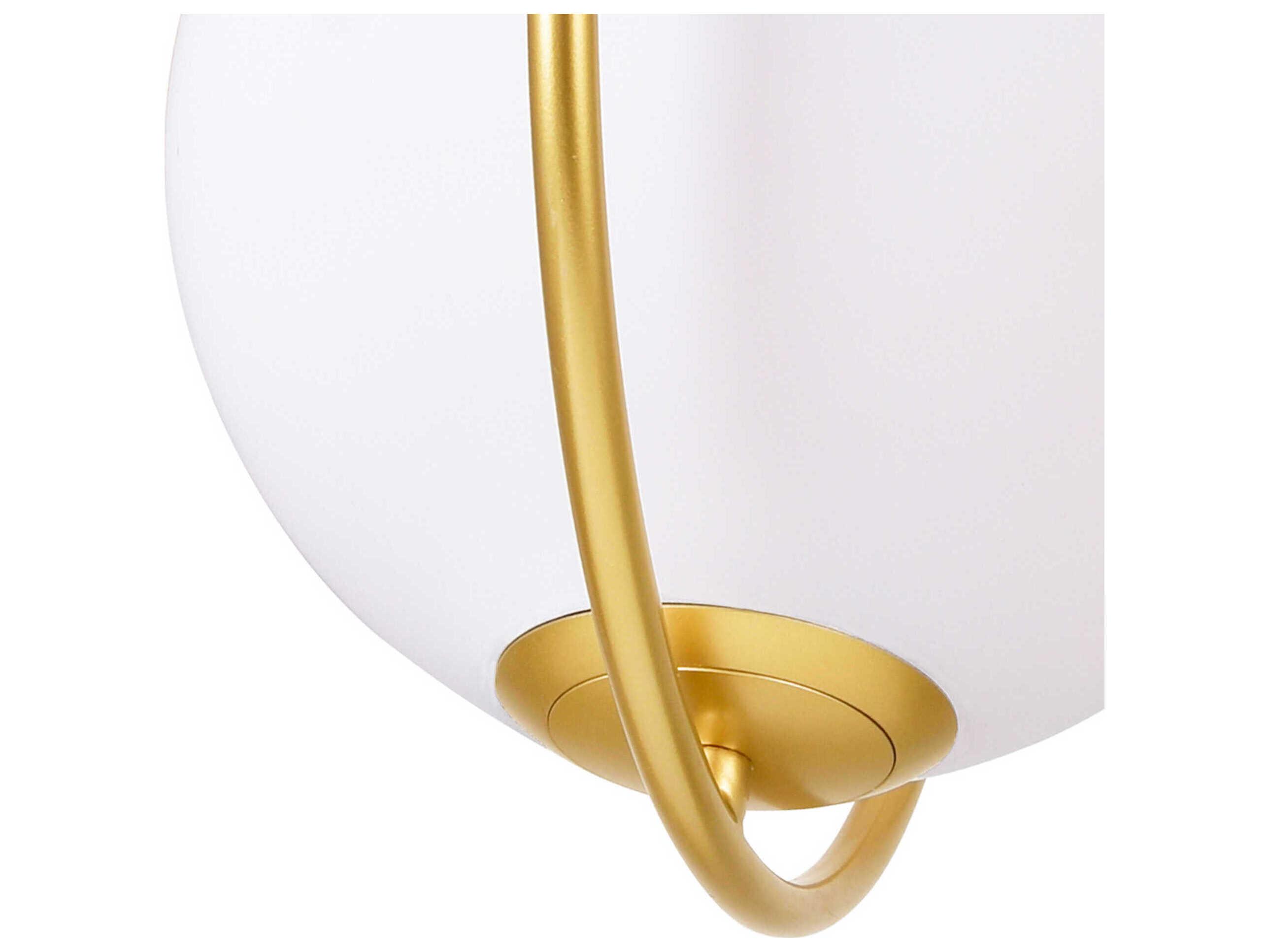CWI Lighting Celeste 1-Light Medallion Gold Globe Pendant