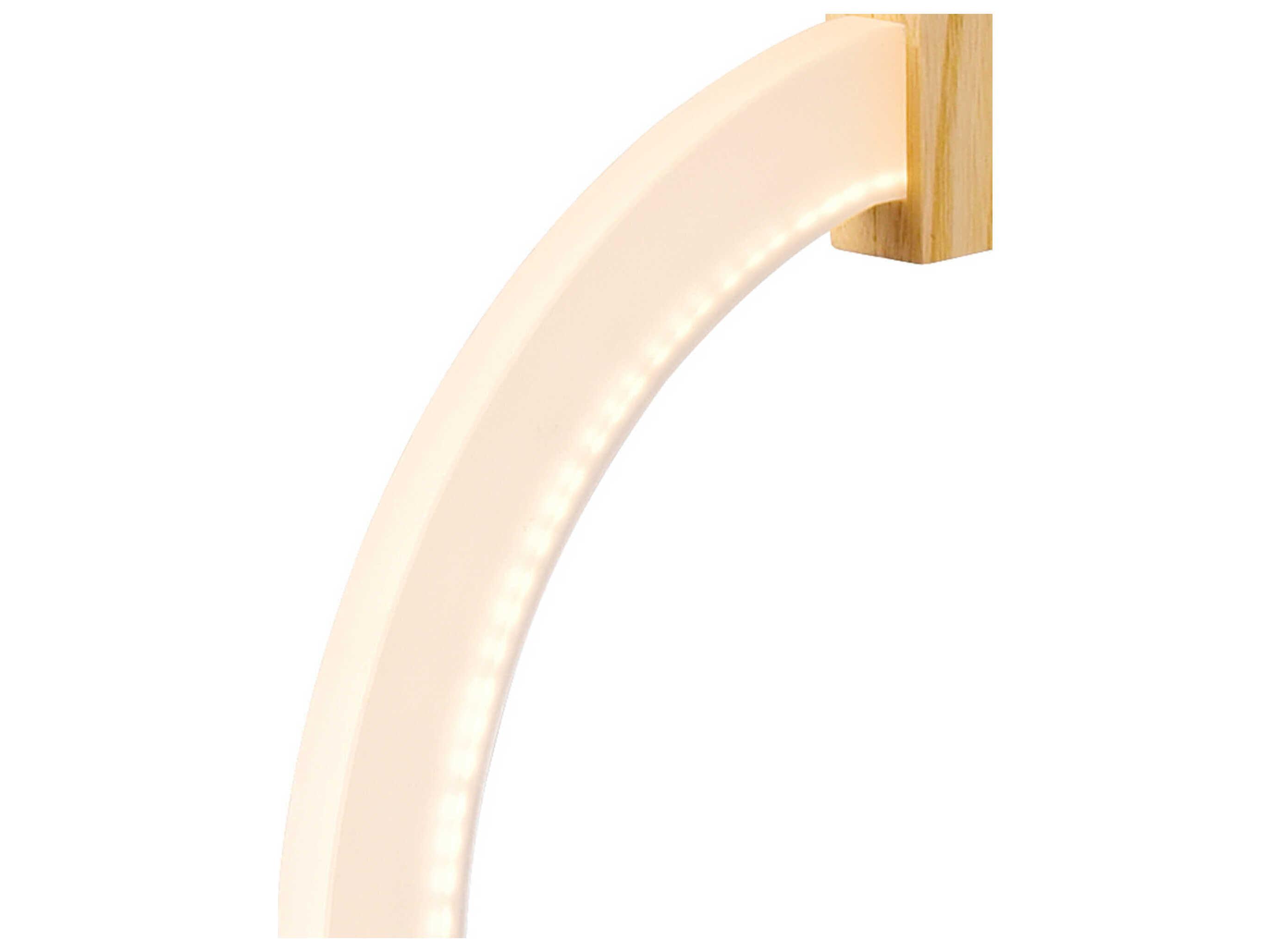 CWI Lighting Anello White Oak Wood Round Pendant