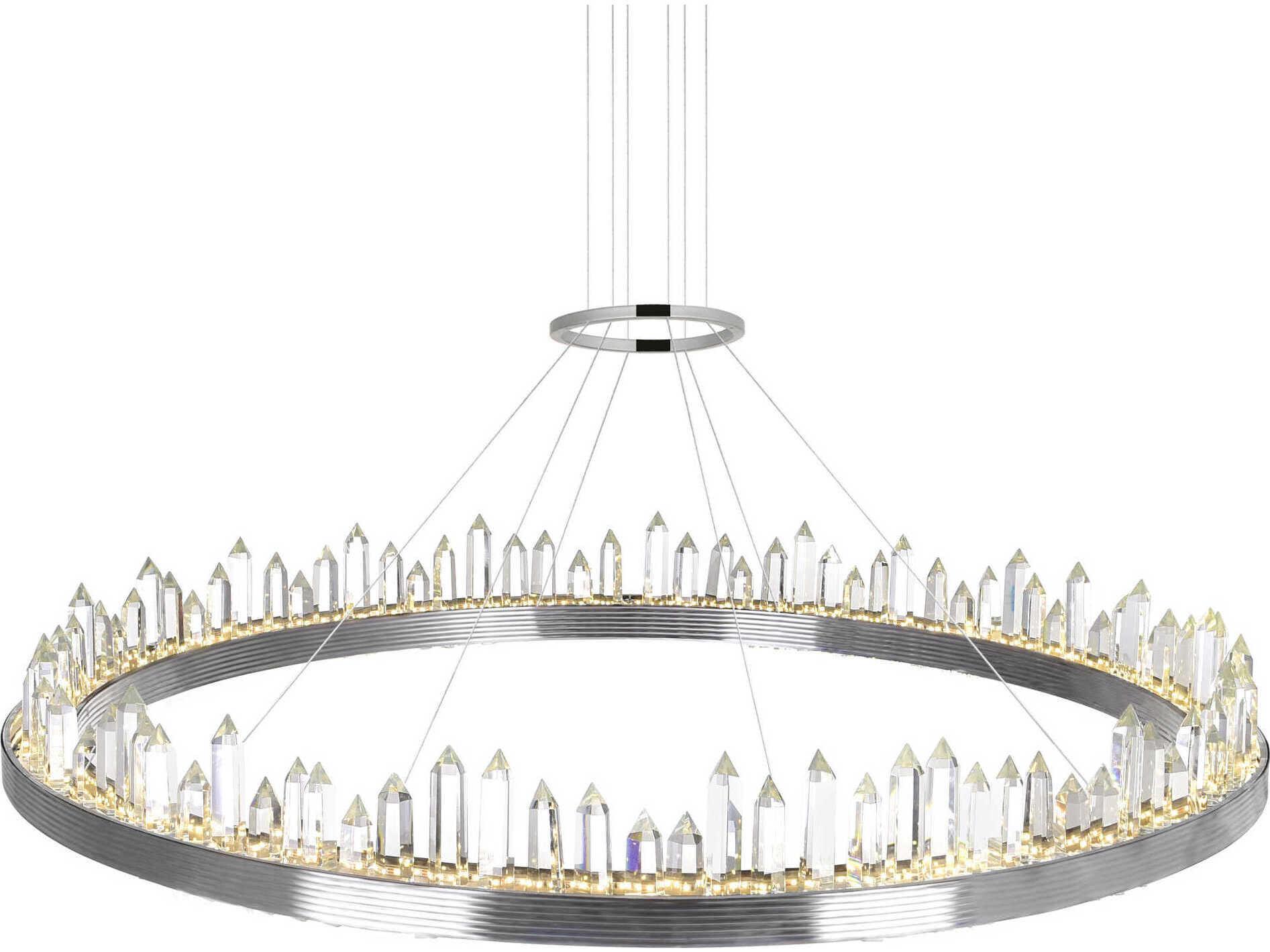 CWI Lighting Agassiz Polished Nickel Round Pendant