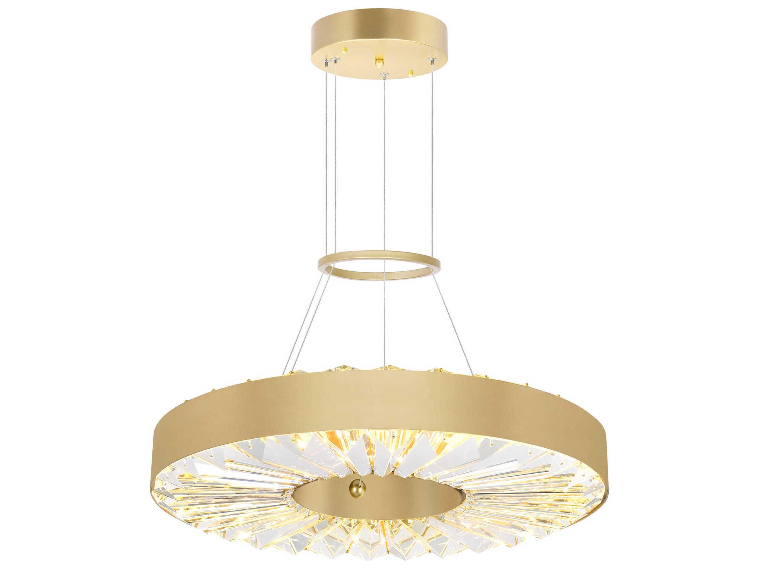 CWI Lighting Bjoux Sun Gold Round Pendant